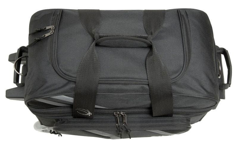 BSI Prime Double Roller Bowling Bag - Black/Charcoal for Men & Women | Durable 2-Ball Bowling Tote with Shoulder Strap | Perfect for League Play & Tournament Travel