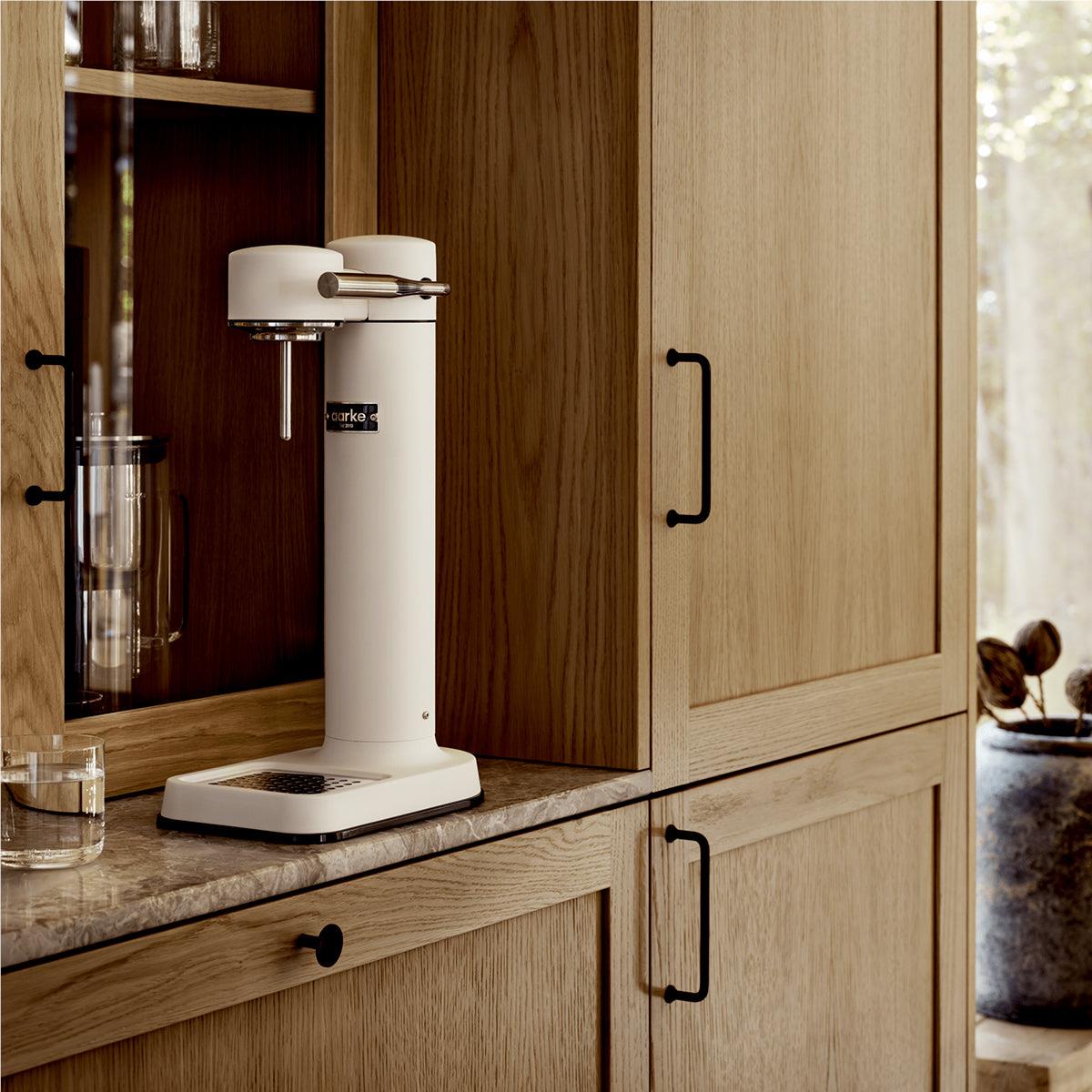 Aarke Carbonator III Sparkling Water Maker - Premium Matte White Soda Machine for Home & Office | Perfect for Healthy Hydration, Cocktail Mixing & Party Drinks