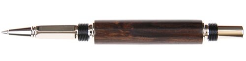 Lanier Baron Rollerball Pen - Premium Rhodium & Blackwood Luxury Writing Instrument for Business Professionals | Perfect for Office Use, Executive Gifts & Formal Occasions