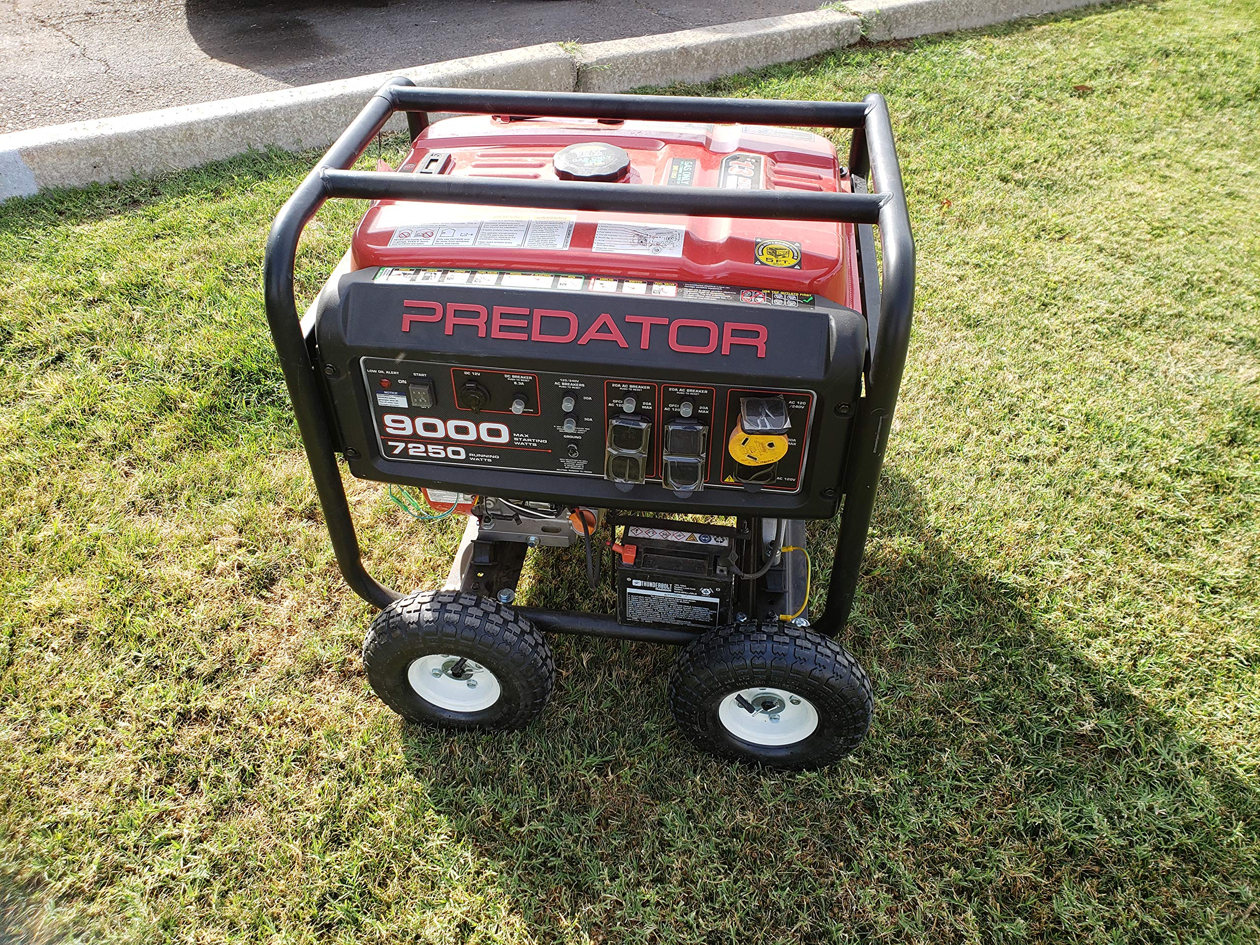 Predator 9000 8750 6500 Watt Generator Wheel Kit - Compatible with Older & Newer Models - Enhanced Mounting Plates - Perfect for Home Backup Power, RV Camping & Job Sites