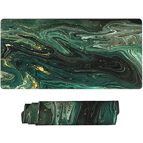 Green Gold Liquid Marble