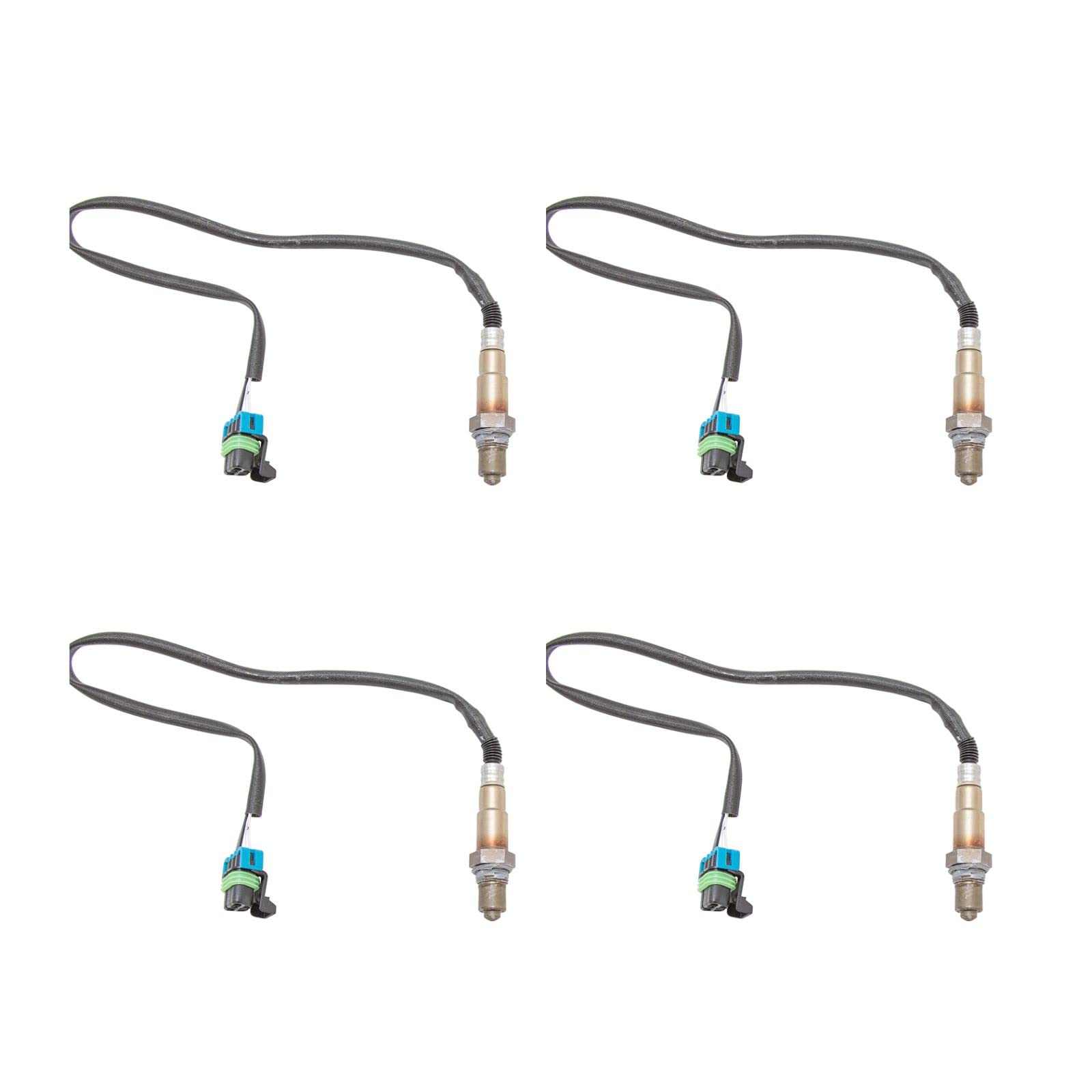 High-Quality Engine Exhaust O2 Oxygen Sensor Pair Compatible with Buick Cadillac Chevy GMC Saturn - Improve Fuel Efficiency & Reduce Emissions for Smooth Driving