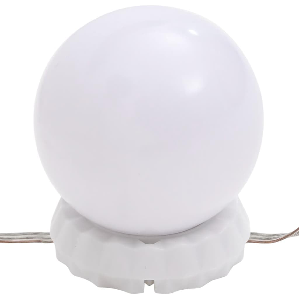**vidaXL LED Vanity Mirror Light with 8 Bulbs - Warm White & Cool White Lighting for Makeup, Dressing Table, Salon, Bedroom & Bathroom - Perfect for Professional Makeup & Home Decor**