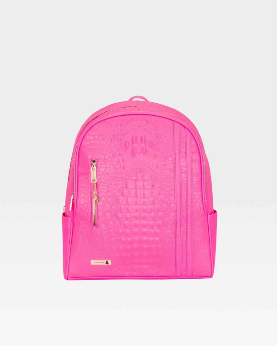 **Apollo 2-in-1 Backpack & Rolling Duffle Bag Set - Neon Pink | Lightweight Travel Luggage for Gym, School & Weekend Trips**