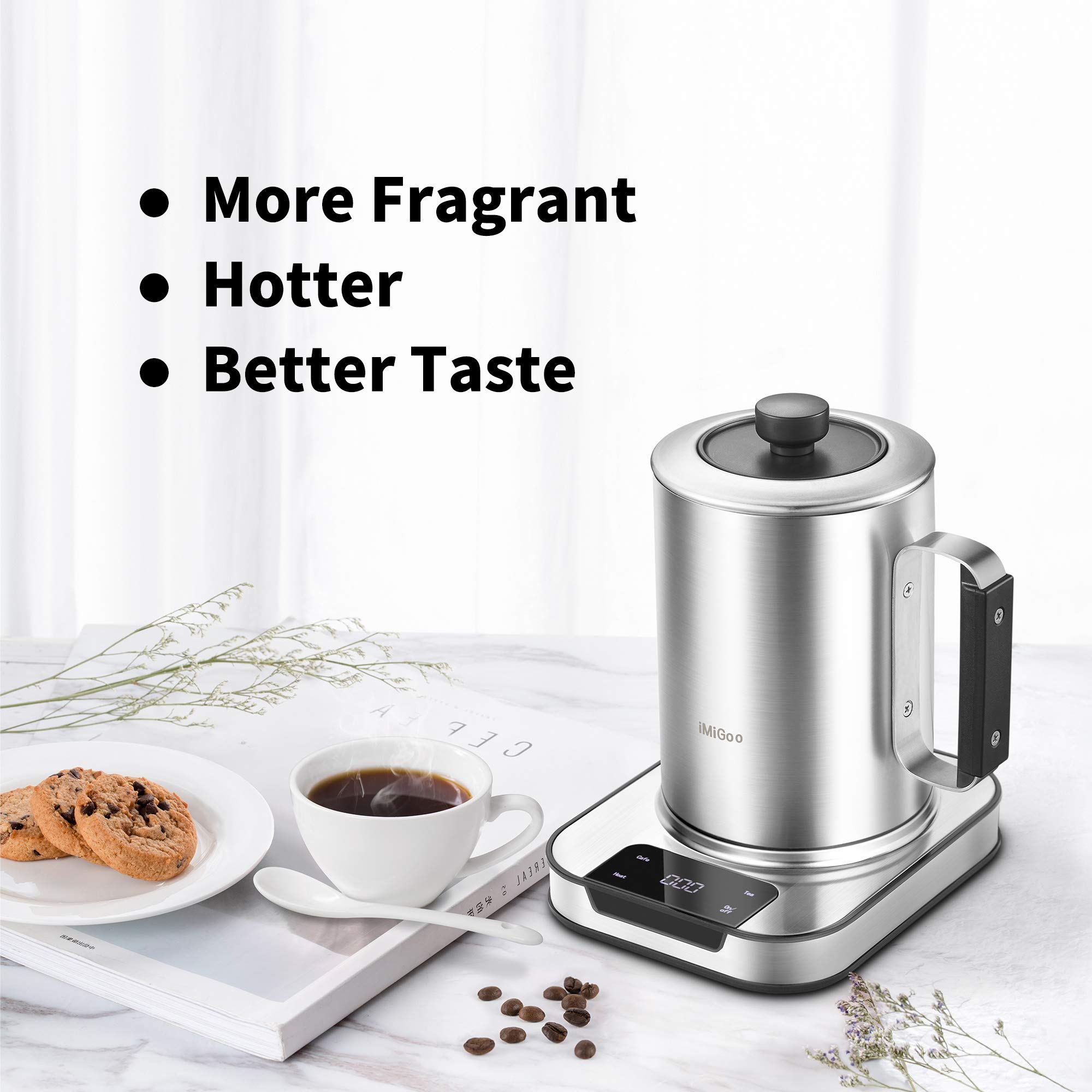 Best Electric Coffee Percolator & Grinder Set - Fast Brewing & Fresh Ground Coffee - Perfect for Home, Office & Camping Use