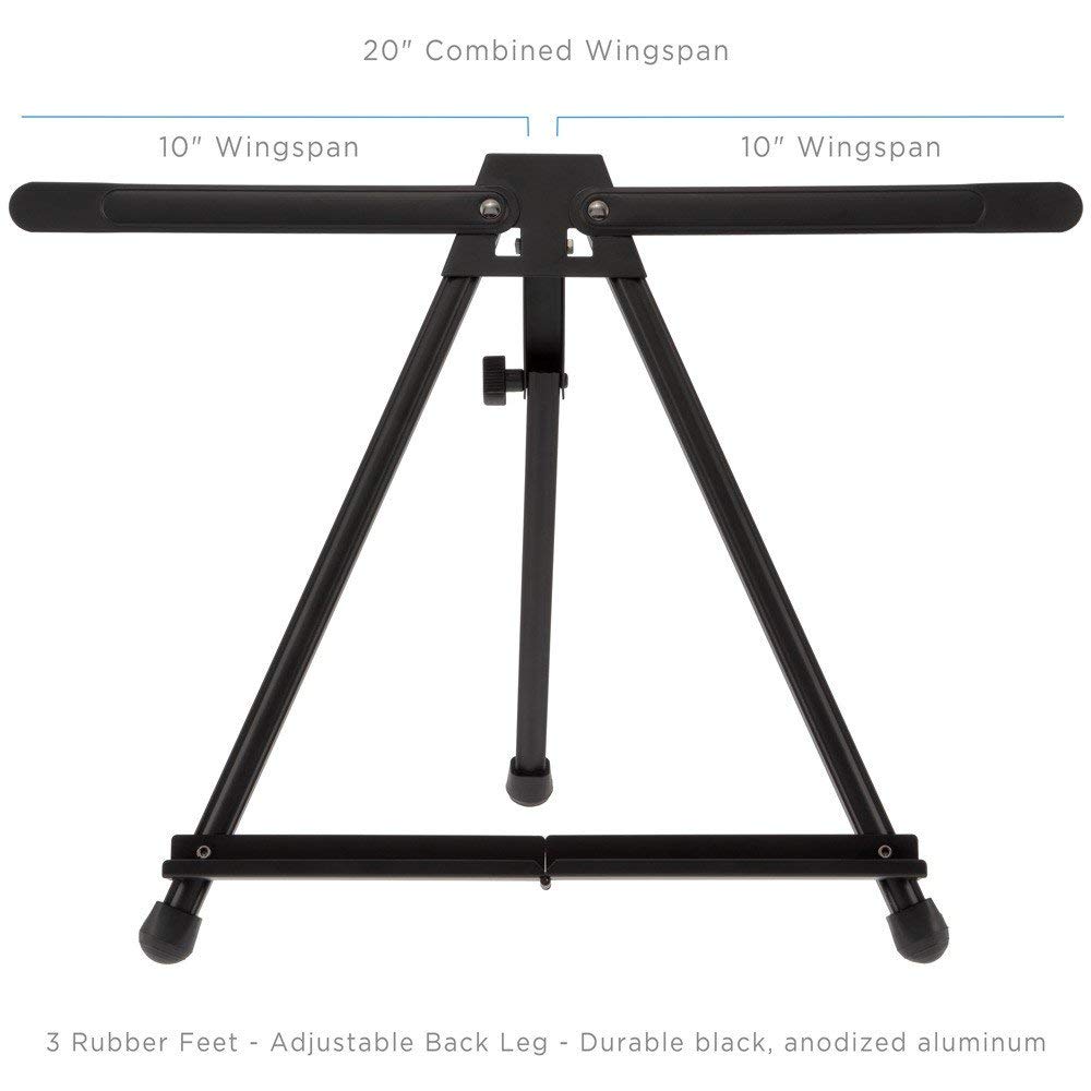 Bob Ross Master Artist Oil Paint Set with Aluminum Table Easel - Complete Painting Kit for Beginners & Professionals | Perfect for Home Studio, Classroom & Outdoor Landscape Painting