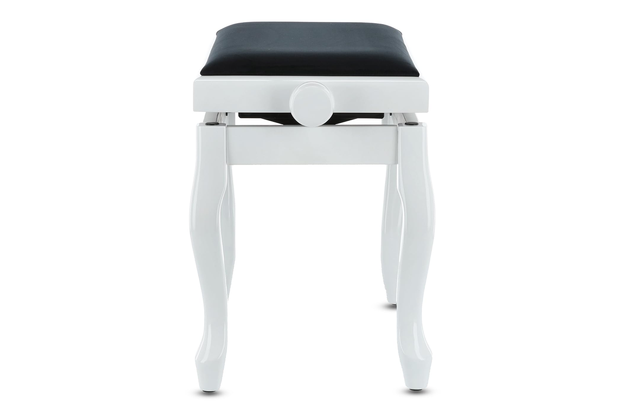 Premium GEWA Deluxe Classic Piano Bench - Adjustable Height, High-Gloss White Finish | Perfect for Home, Studio & Concert Hall Pianos