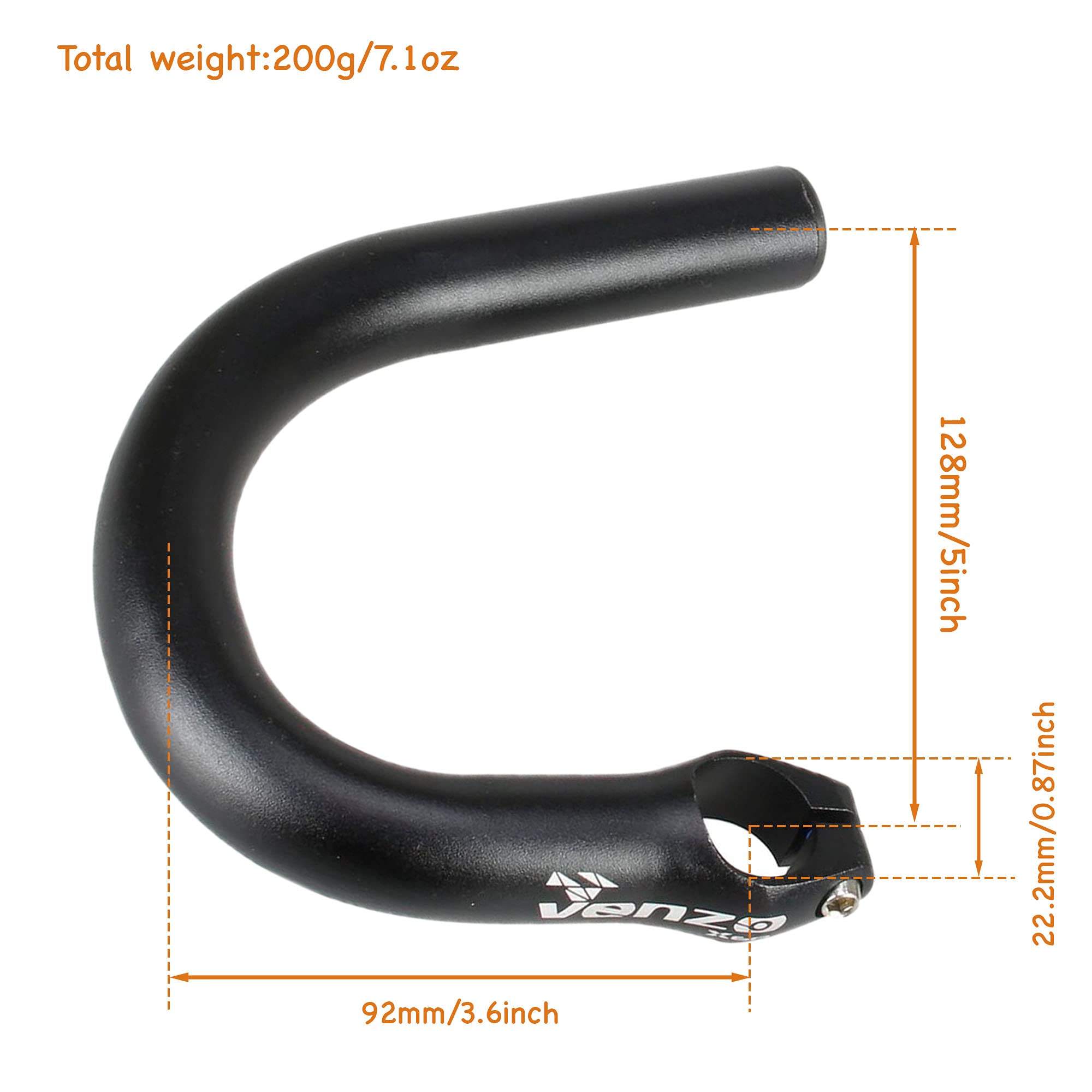 Venzo Road Bicycle Handlebar Adapter - Convert Flat Bar to Drop Bar for Mountain & Road Bikes | Perfect for Commuting, Touring & Road Cycling Upgrades