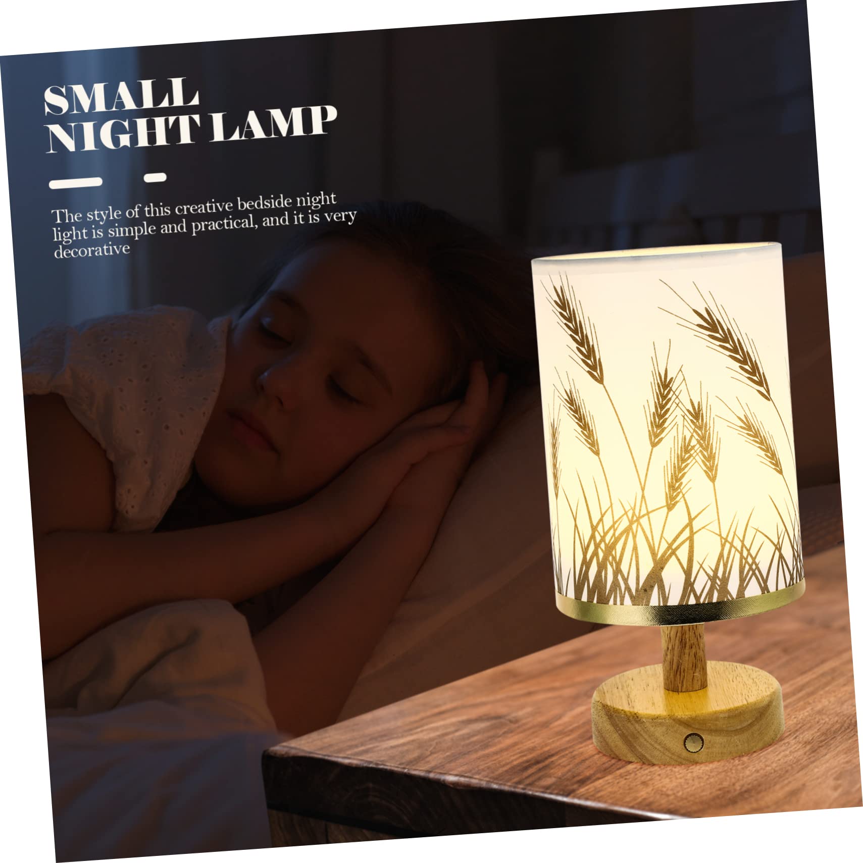 Homoyoyo USB Touch Table Lamp - 3-Level Dimmable LED Night Light for Bedroom, Desk, Nursery | Portable USB-Powered Night Light for Kids, Adults, Home Office & Travel