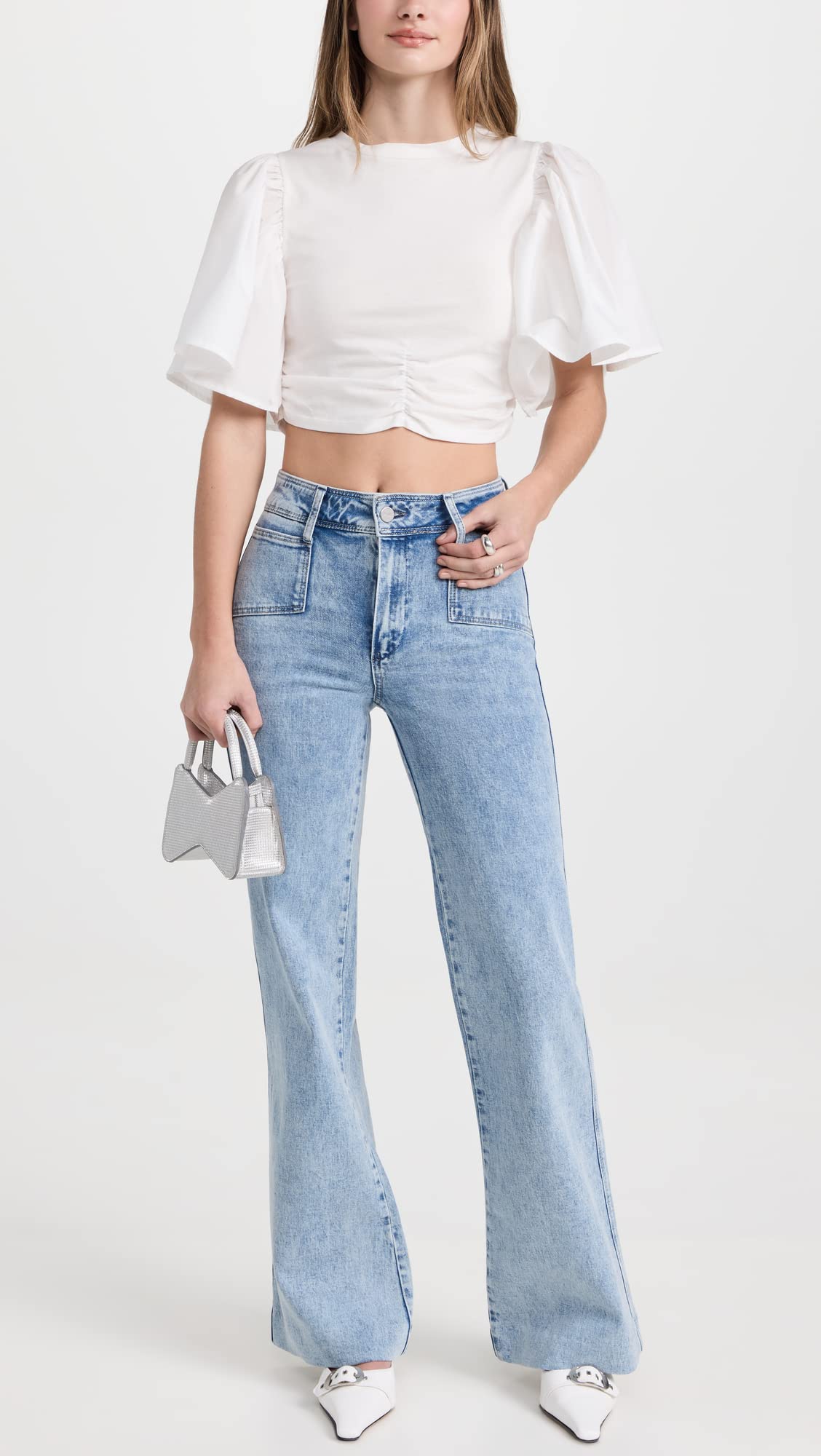 PAIGE Women's Leenah Alivia High-Rise Skinny Jeans - Stretch Denim Pants for Everyday Comfort | Perfect for Work, Casual Outings & Date Nights