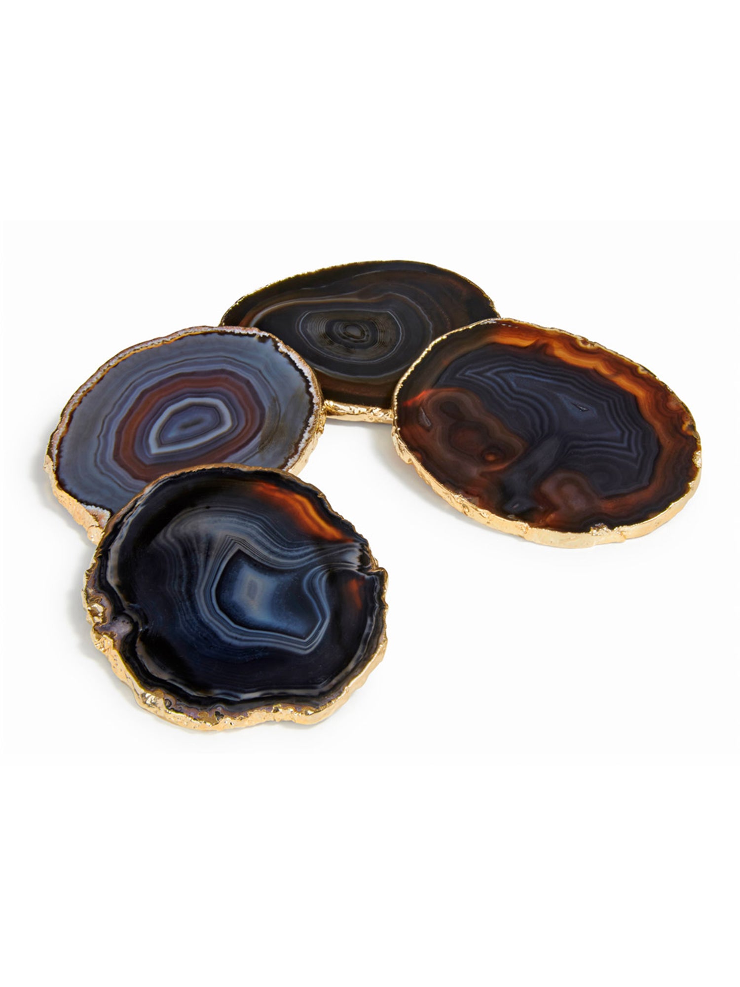 Lumino Coasters Set of 4 - Premium Absorbent Cork-Backed Drink Coasters for Coffee, Wine & Beer - Protect Tables from Stains & Heat - Ideal for Home, Office & Bar Use