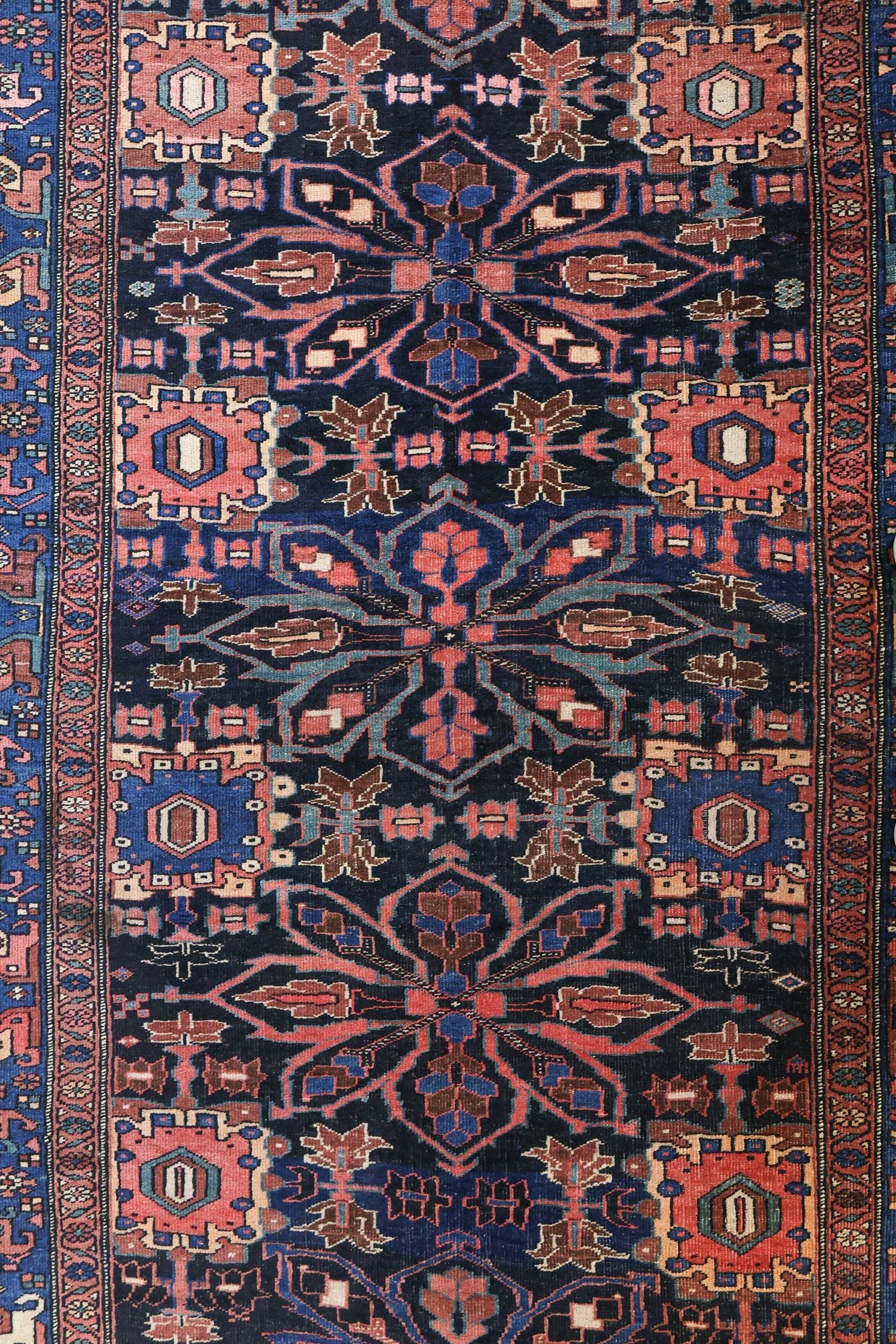 Antique Quatrefoil Bijar Handwoven Tribal Rug JF8670 - Persian Oriental Area Rug for Living Room, Bedroom & Home Decor