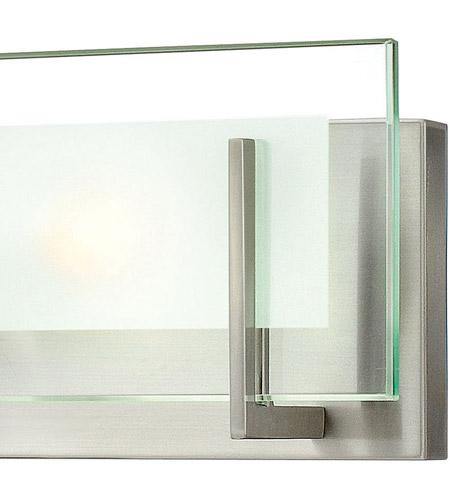 Hinkley Latitude 2 Light Wall Bracket in Brushed Nickel - 5652BN - Outdoor/Indoor Wall Sconce for Patio, Porch, Hallway & Bedroom Lighting