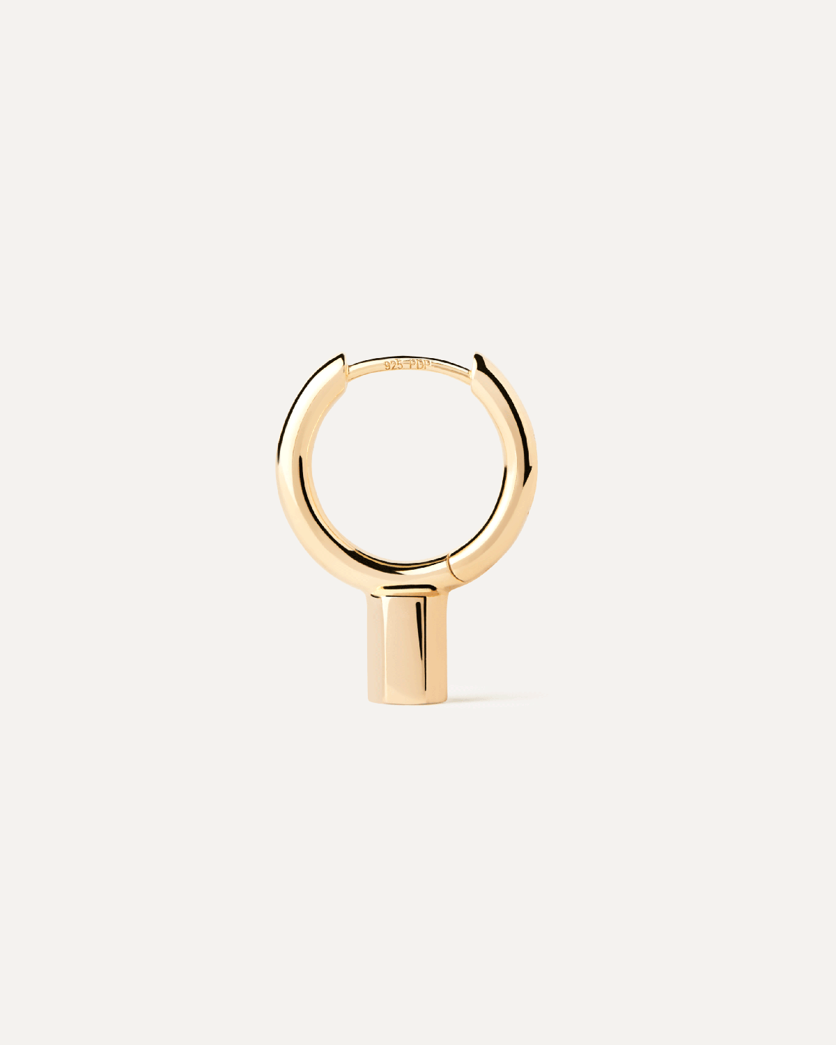 Detroit Single Hoop Earrings for Women - Dainty Minimalist Gold Hoops - Perfect for Everyday Wear, Office & Date Night