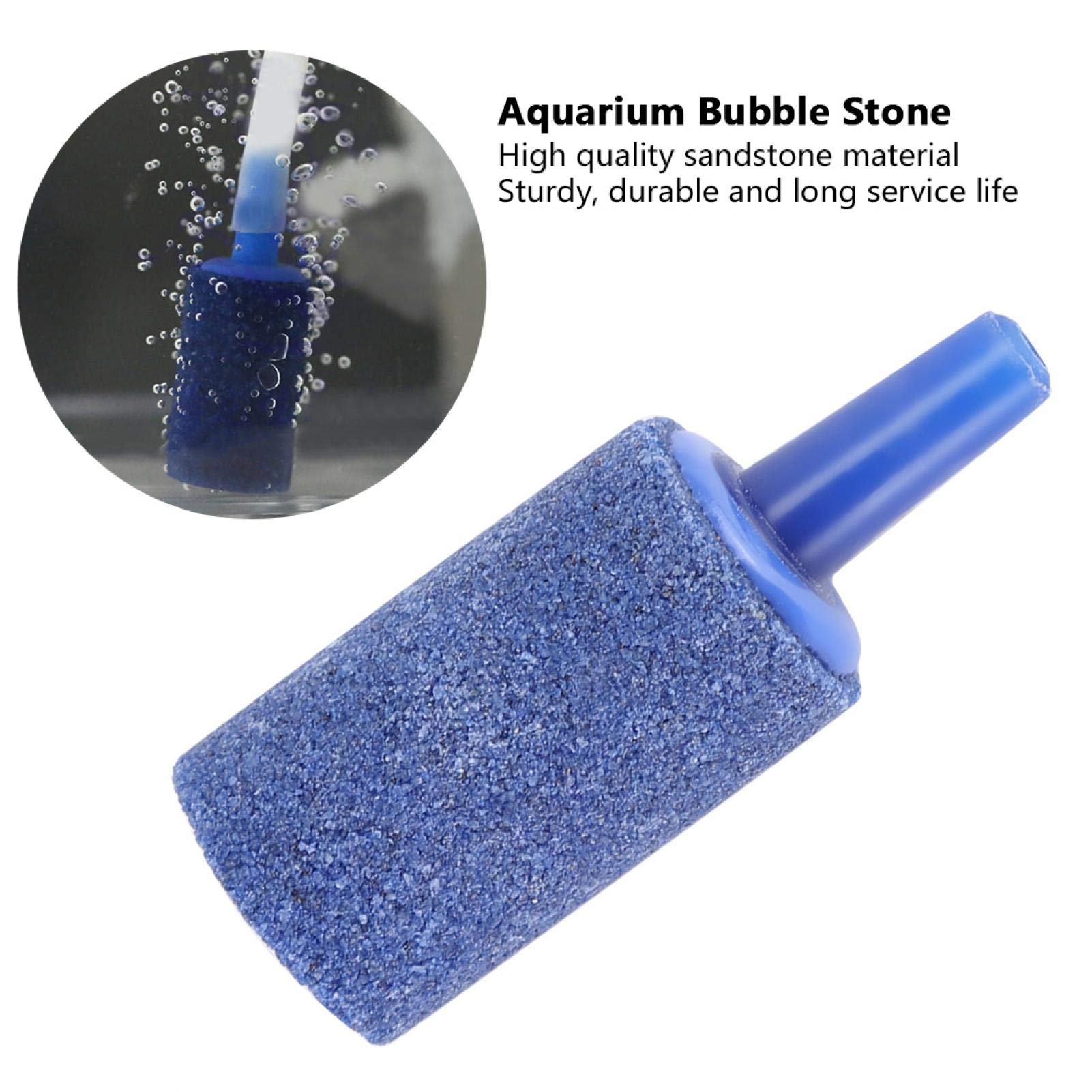 Dioche Cylinder Blue Bubble Stone - Premium Aquarium Air Stone for Fish Tank Aeration, Oxygenation & Decoration | Perfect for Freshwater & Saltwater Tanks, Aquatic Plants, and Pet Fish Habitats