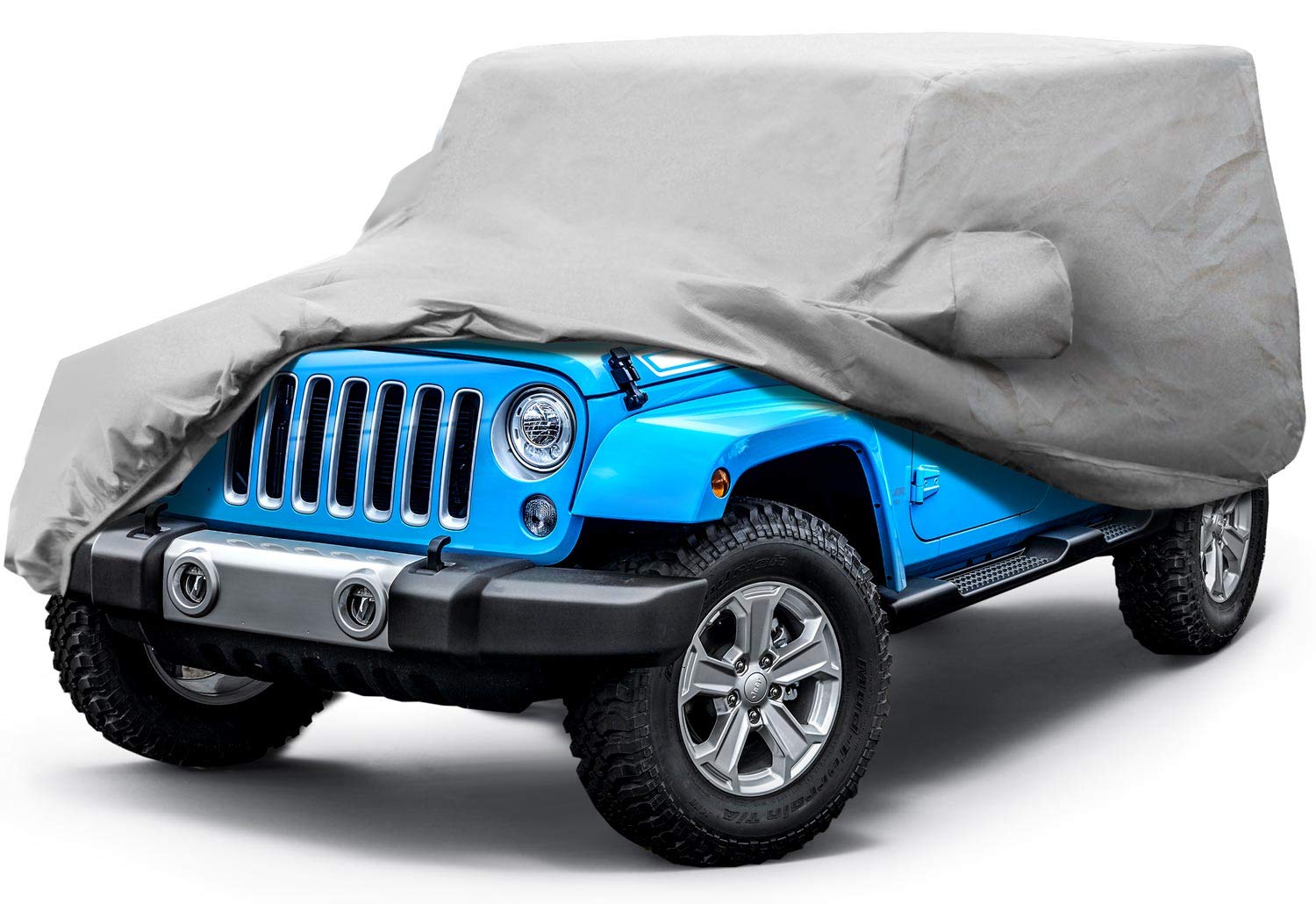 Xtreme Guard Waterproof Car Cover for Jeep Wrangler 4-Door (CJ/YJ/TJ/JK Models) - All-Weather Protection & Dustproof Outdoor Vehicle Cover | Perfect for Parking, Travel & Storage