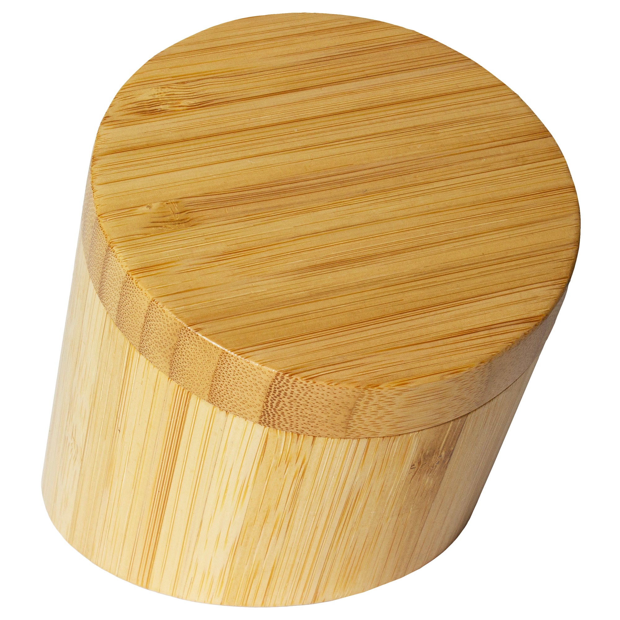 Premium Angled Salt Cellar with Lid - Ceramic Spice Jar for Kitchen Countertop - Perfect for Cooking, Baking & Tabletop Seasoning Display