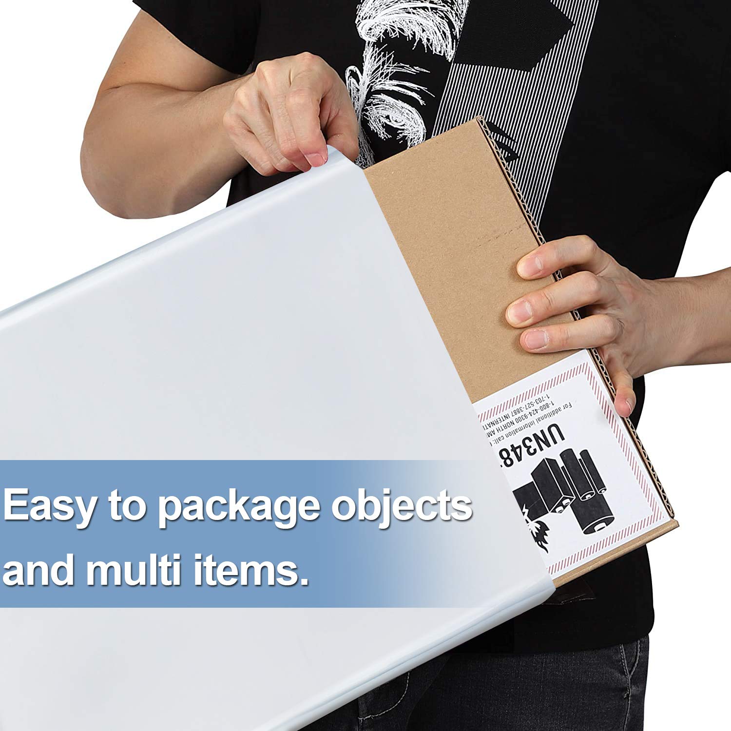 11x15 Inch Poly Mailers - 20 Pack White Plastic Mailing Bags for Clothes & Small Business Shipping | Durable Package Envelopes & Clothing Bags | Perfect for Ecommerce, Online Stores & USPS Shipments
