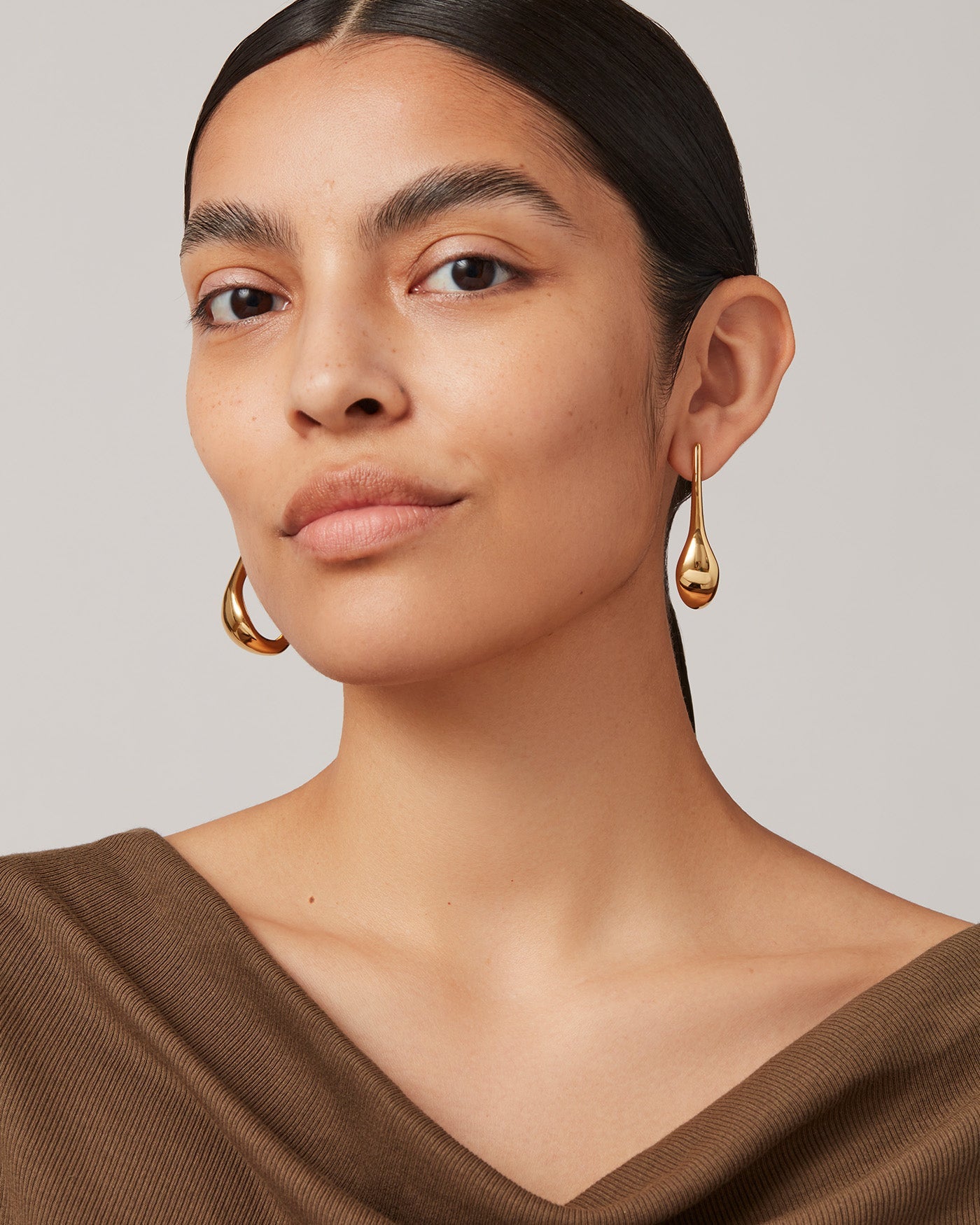 Colette Medium Hoop Earrings - Stylish Gold-Plated Hoops for Women | Perfect for Everyday Wear, Office & Date Night