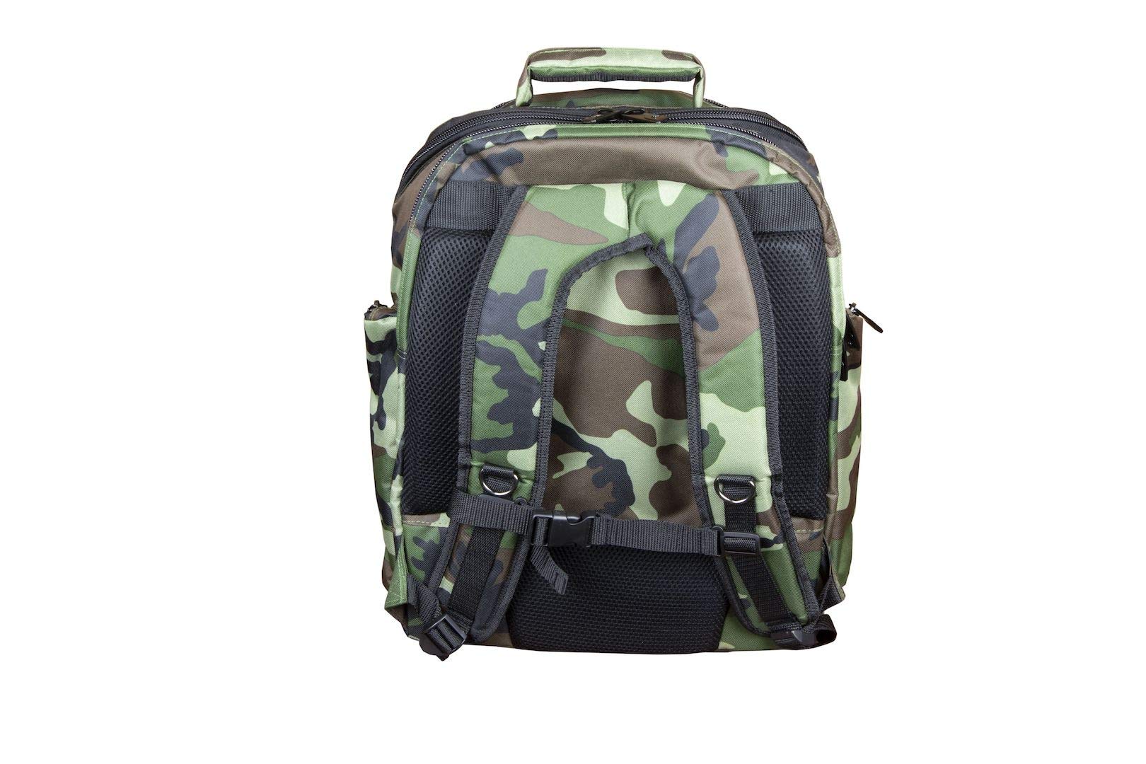 ODYSSEY Backspin 2 Digital Gear Backpack - Green Camouflage Waterproof Golf Bag for Men & Women - Perfect for Golf Courses, Travel & Outdoor Sports