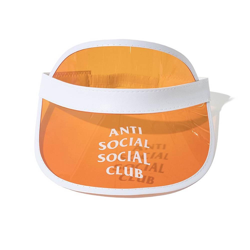 AntiSocialSocialClub BCD Orange Visor Cap - Trendy Streetwear Accessory for Outdoor Sports & Summer Fashion