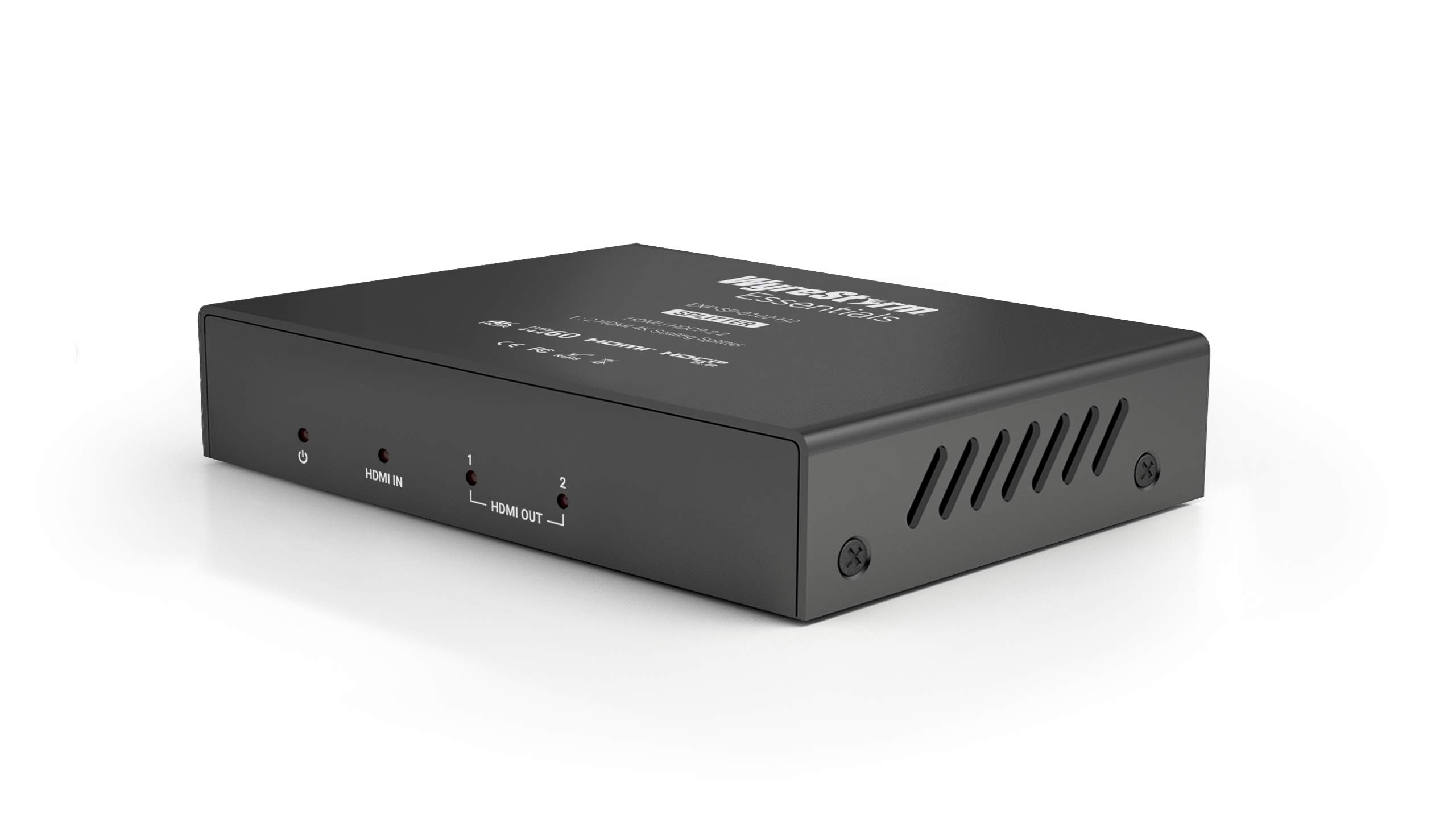 WyreStorm Essentials™ Plug & Play 1x2 HDMI Splitter with Scaling Feature - Duplicate & Scale HDMI Signals for Home Theater & Gaming Setup