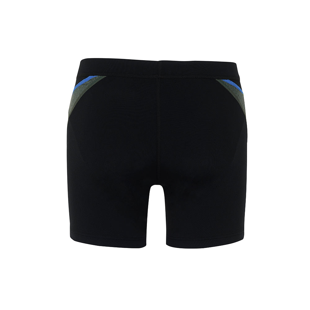 Aqua Sphere Keijy Swim Trunk - Black/Royal Blue (SM 260 0142) - Men's Quick-Dry Swim Shorts for Beach, Pool & Water Sports