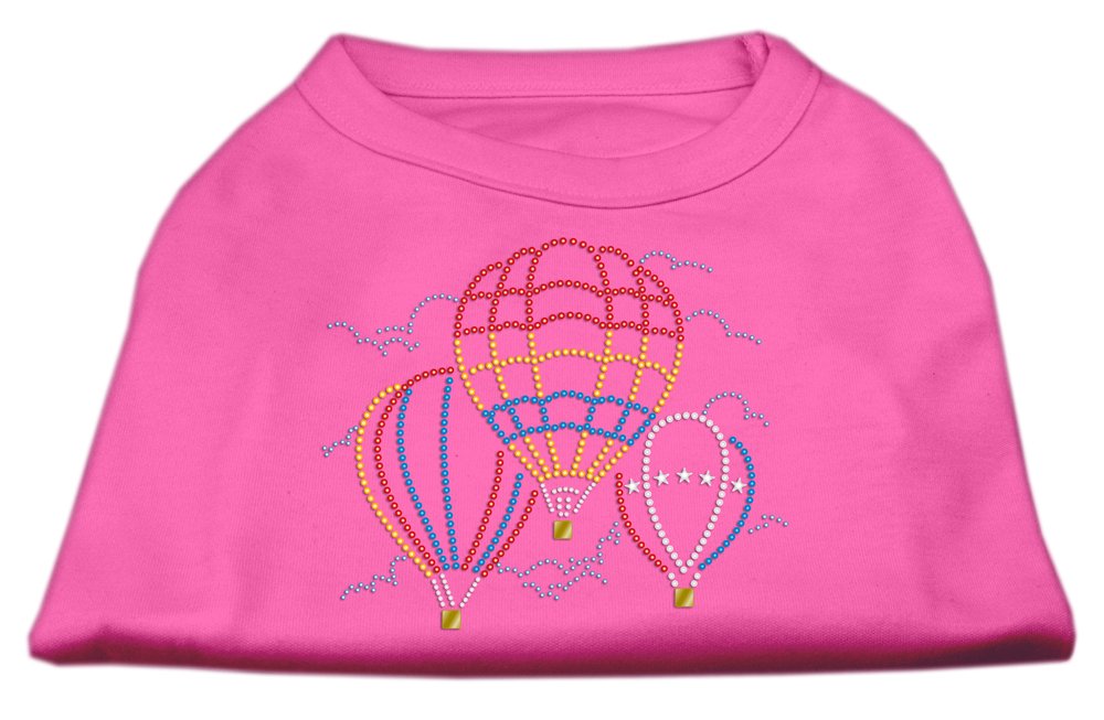 Sparkling Mirage Hot Air Balloon Rhinestone Pet Shirt - Stylish Dog & Cat Apparel for Parties & Photo Shoots