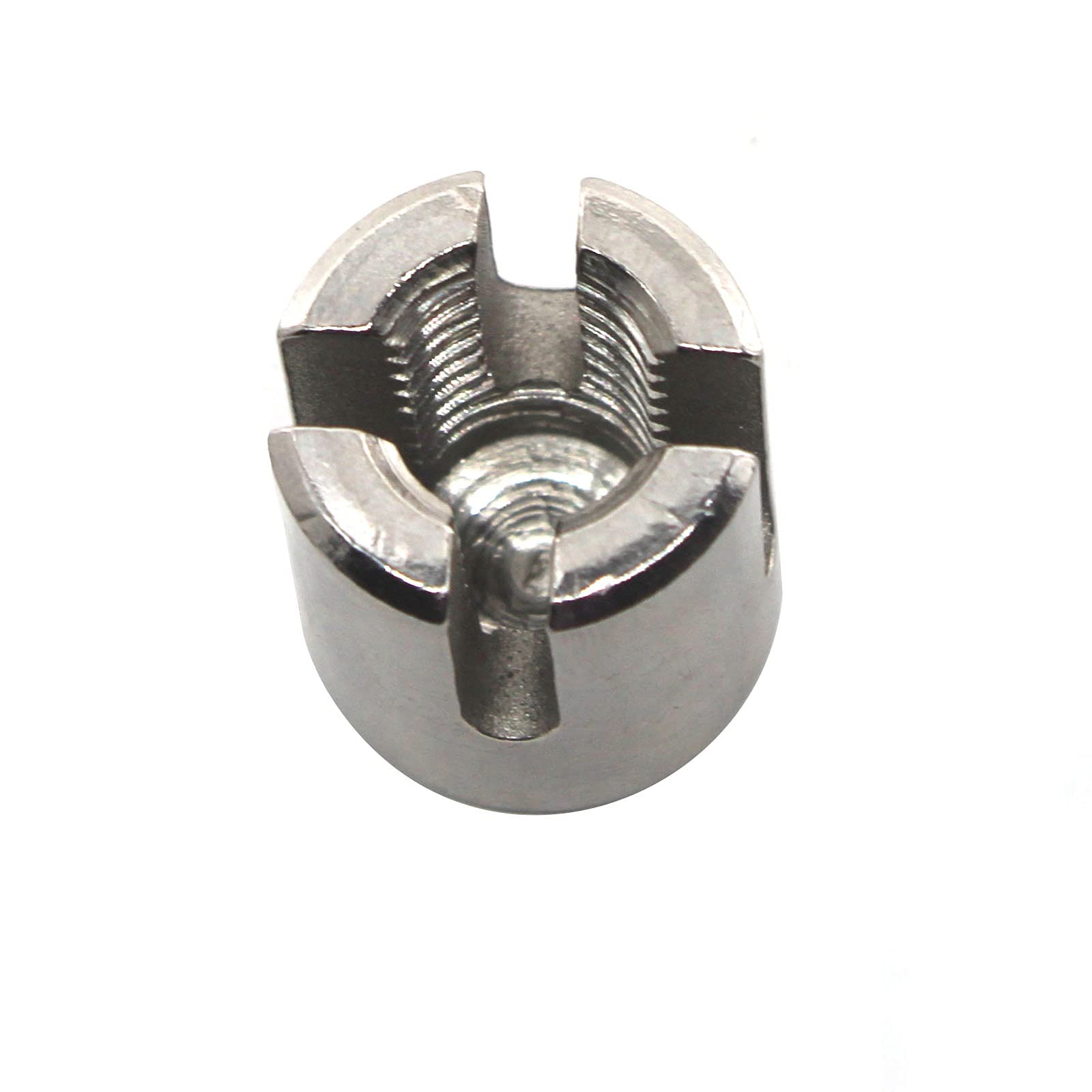 Stainless Steel M12x4mm Wire Rope Cross Clamps (4-Pack) - for Marine & Construction