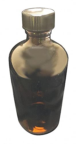 Lab Supply 52KA48 - 950mL Narrow Mouth Glass Bottle, Pack of 12 - Ideal for Chemical Storage, Laboratory Use & Home Brewing