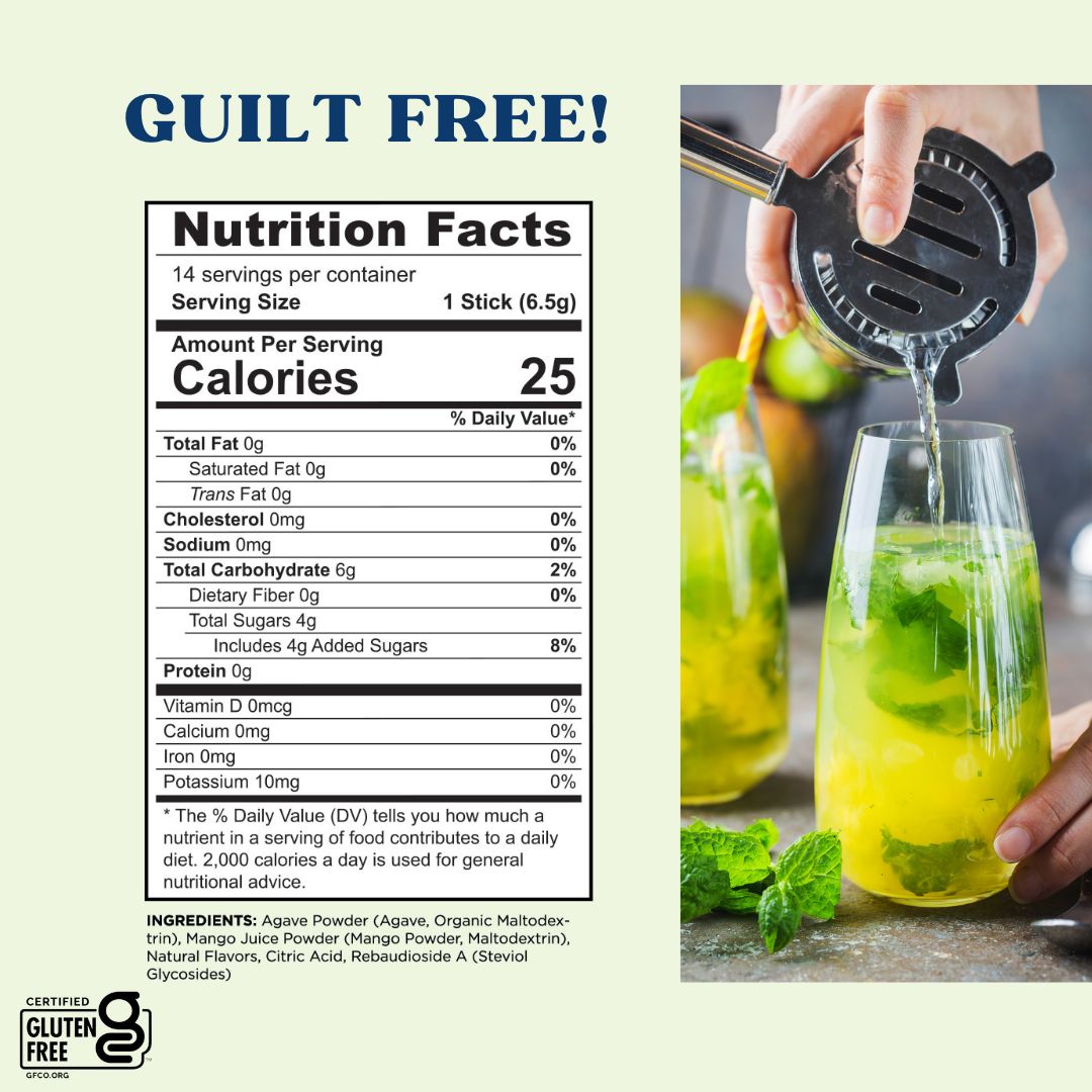 Maud's Mixers Mango Mojito Cocktail Mix - Premium Non-Alcoholic Drink Mix for Margaritas, Mocktails & Summer Parties - Perfect for Poolside Relaxation & Backyard BBQs