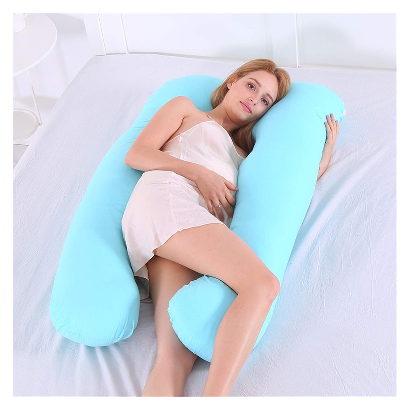 **U-Shaped Pregnancy Pillow for Belly, Back, Hips & Knee Support - Full Body Maternity Pillow for Comfortable Sleep During Pregnancy - Perfect for Side Sleepers & Expecting Moms**
