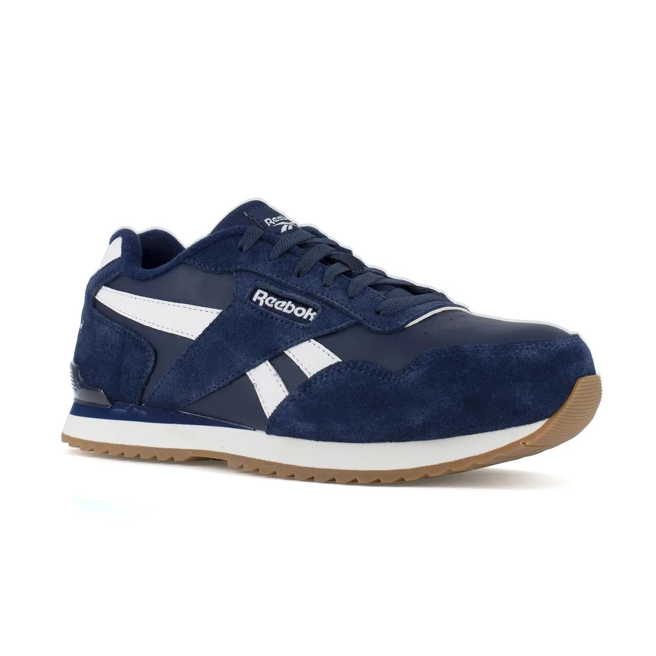 Harman Composite Toe Athletic Work Shoes for Men - Lightweight Safety Sneakers Navy/White - Perfect for Construction, Warehouse & Industrial Work