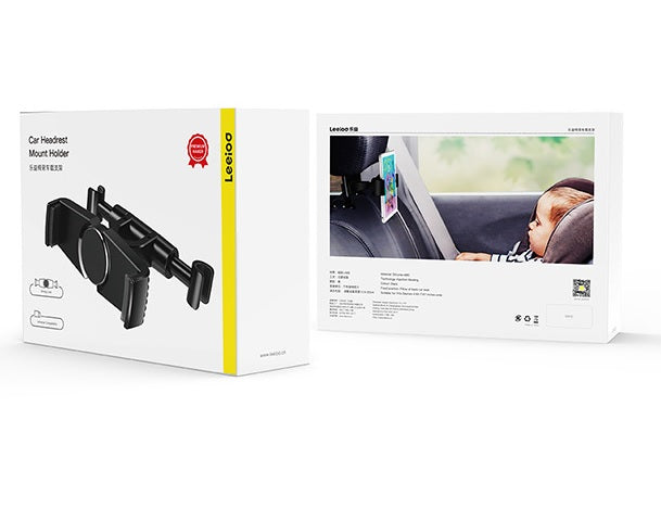 Leeioo 360° Rotatable Car Headrest Mount Holder - Universal Phone & Tablet Stand for Devices Up to 10 Inch - Perfect for Road Trips, Kids Entertainment & Hands-Free Navigation
