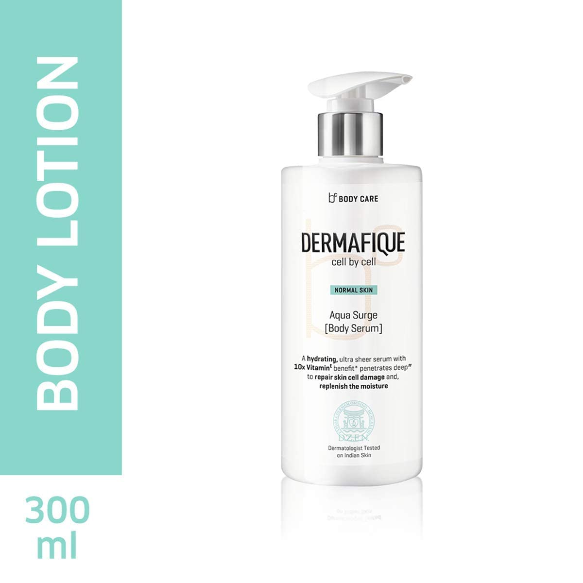 Derma_fique Aqua Surge Body Serum with Shea Butter - 10.14 fl oz Hydrating Body Lotion for Normal Skin | Moisturizing & Nourishing for Daily Skincare Routine