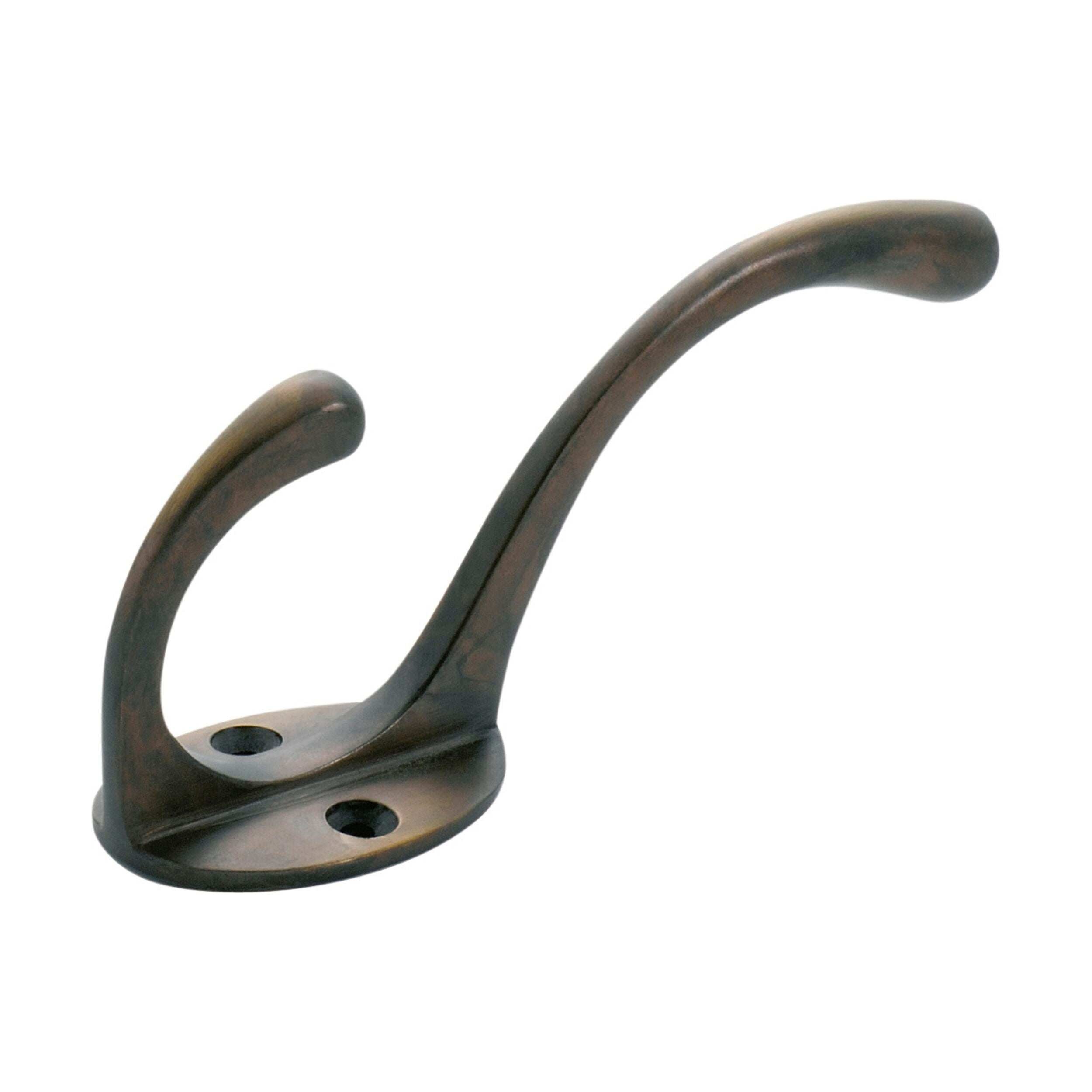 Victorian Antique Brass Wall Hook for Hats & Coats - 3960 Hat & Coat Hook (H110xP50mm) - Perfect for Entryway, Bedroom, and Bathroom Organization