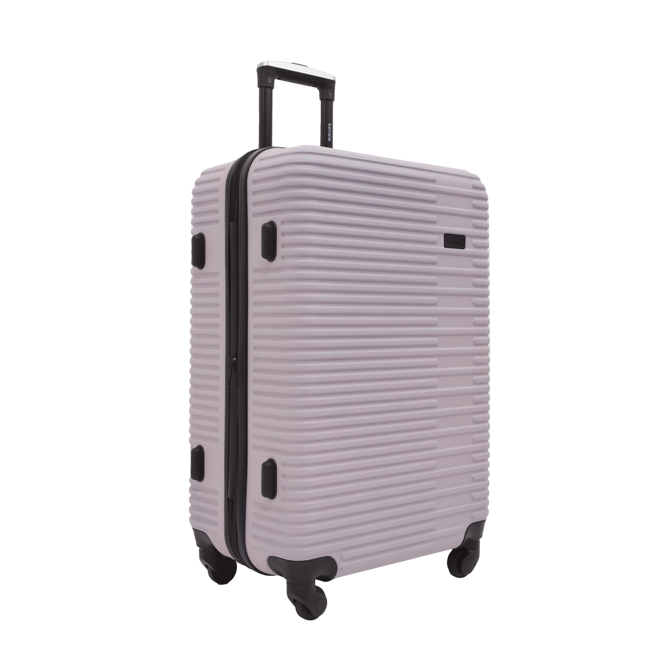 Kensie Women's Hillsboro 4-Piece Luggage Set - Burnished Lilac Travel Bags for Vacation, Business Trips & Weekend Getaways | Carry-On, Tote, Weekender & Cosmetic Case