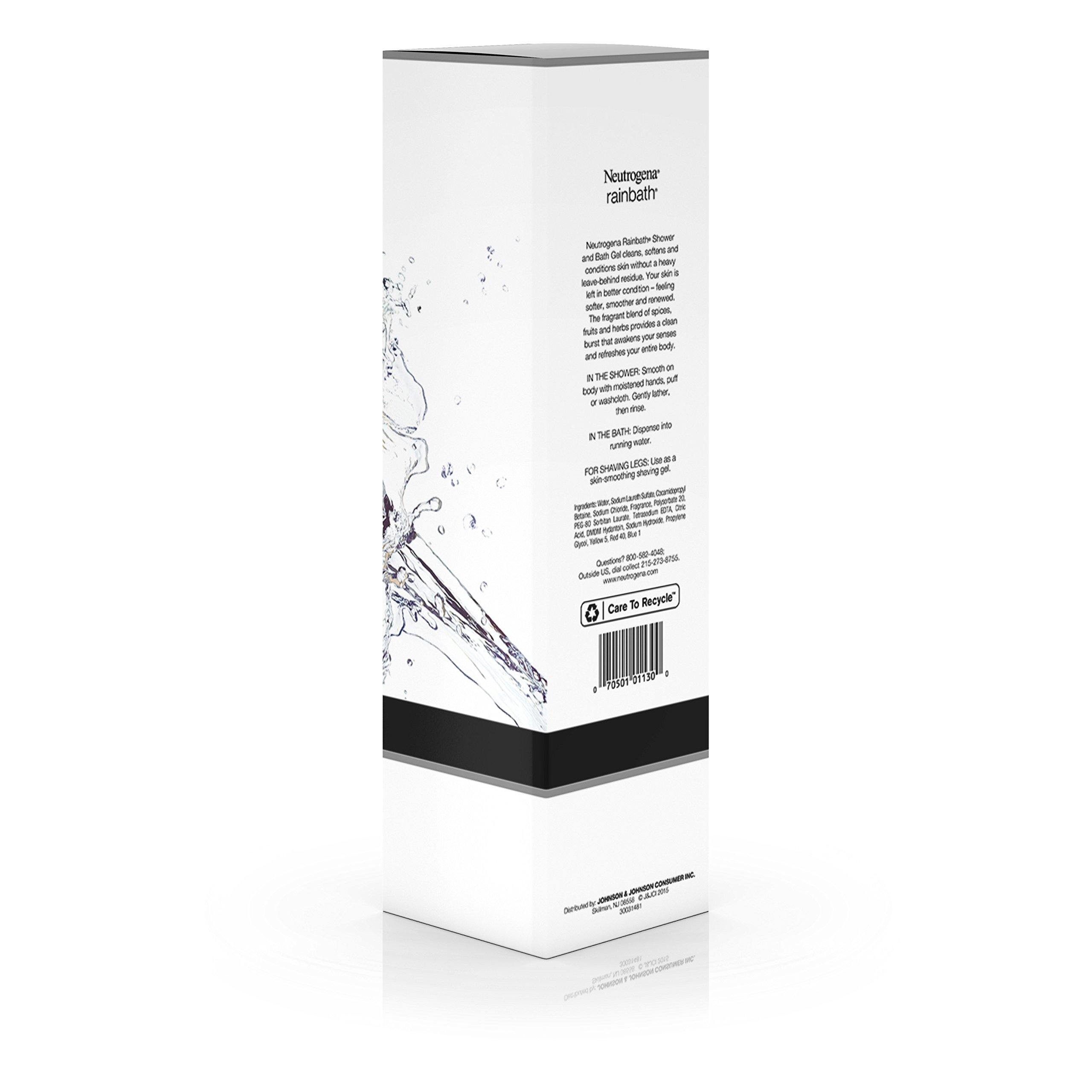 Neutrogena Rainbath Refreshing Shower & Bath Gel - Moisturizing Body Wash & Shaving Cream with Clean Rinse Lather, Original Scent, 32 fl oz - Perfect for Daily Hydration & Relaxing Spa Experience