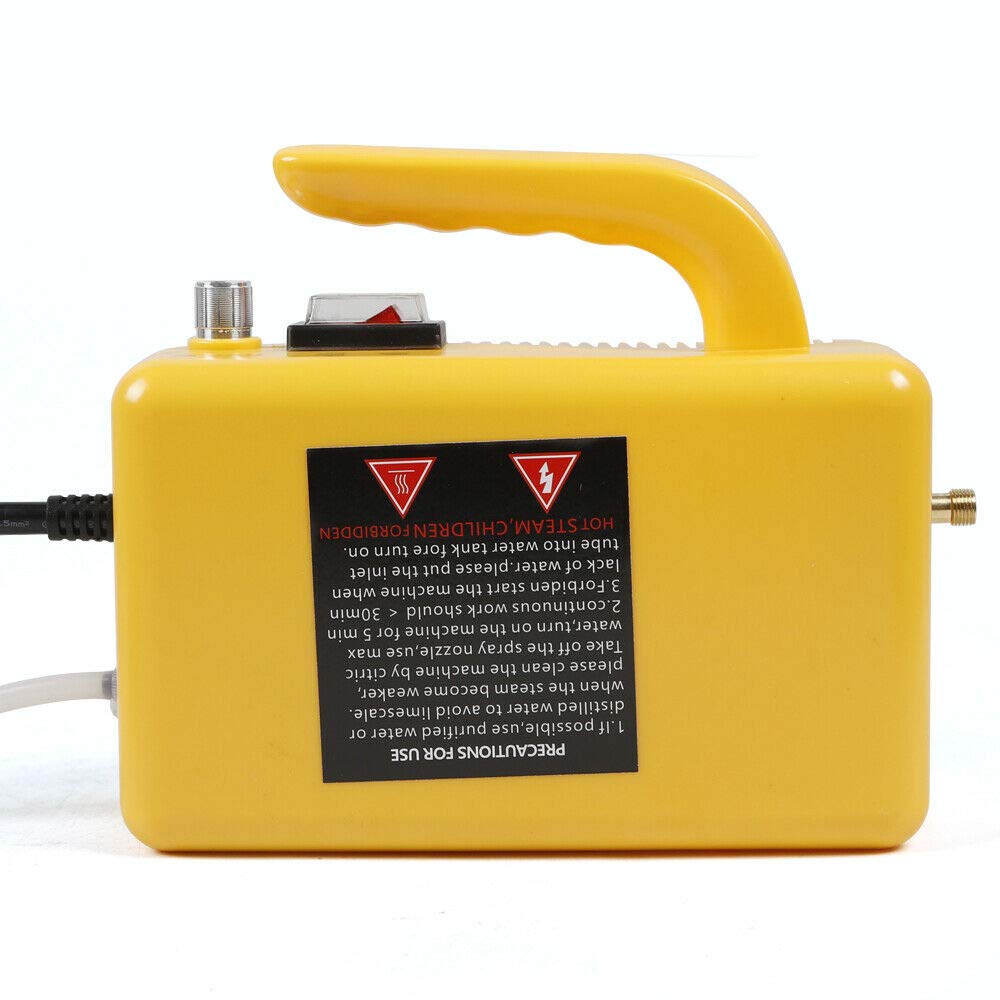 110V 1600W High Temperature Steam Cleaner - Portable Pressure Washer for Home & Commercial Use | Handheld Steam Mop for Floors, Cars, Kitchens & Bathrooms | >100℃ Hot Steam Cleaning Machine