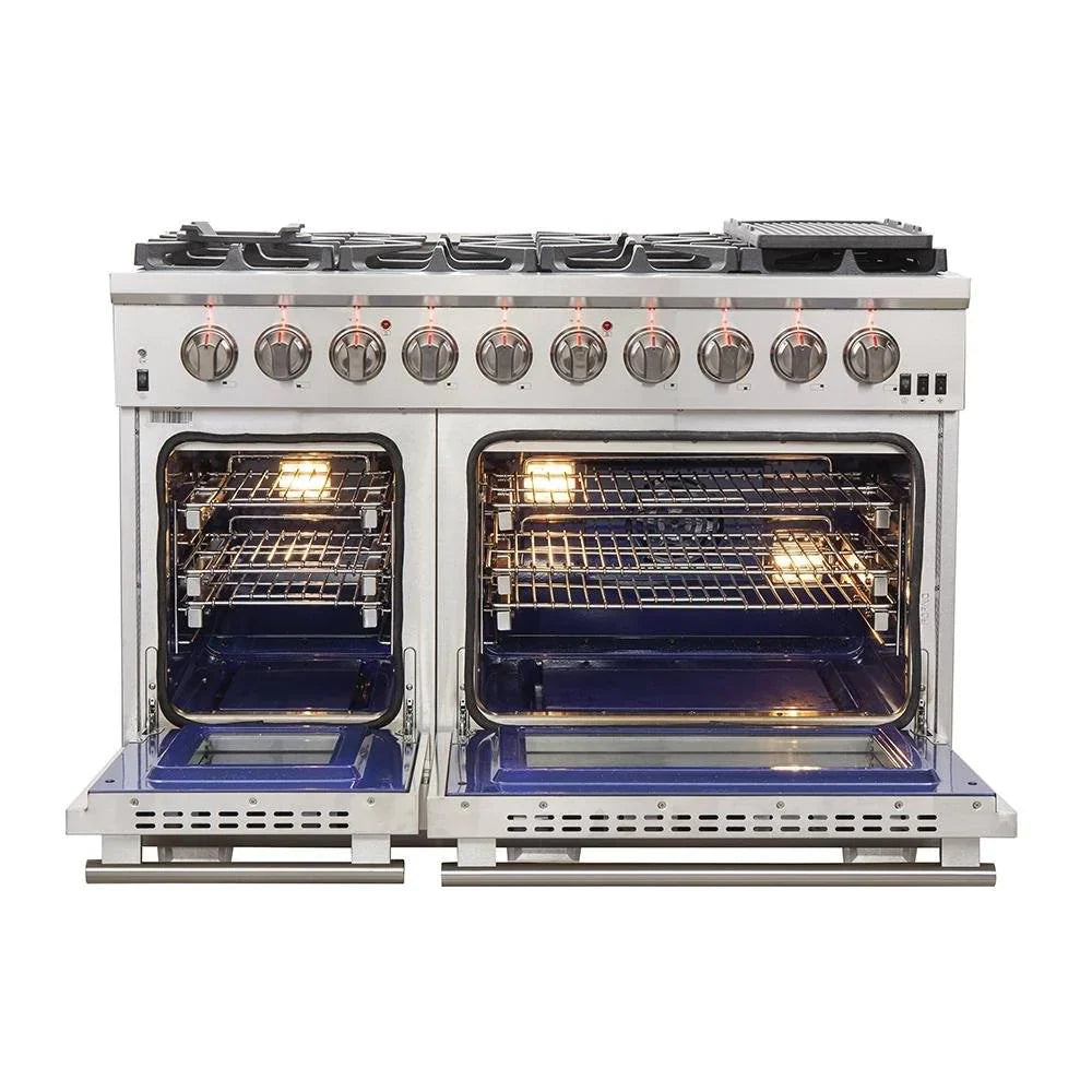 **Forno 48-Inch Gas Range & 60-Inch Built-In Refrigerator 2-Piece Stainless Steel Appliance Package (FBDL 019 06CAUS) – Perfect for Modern Kitchens & Open-Concept Homes**