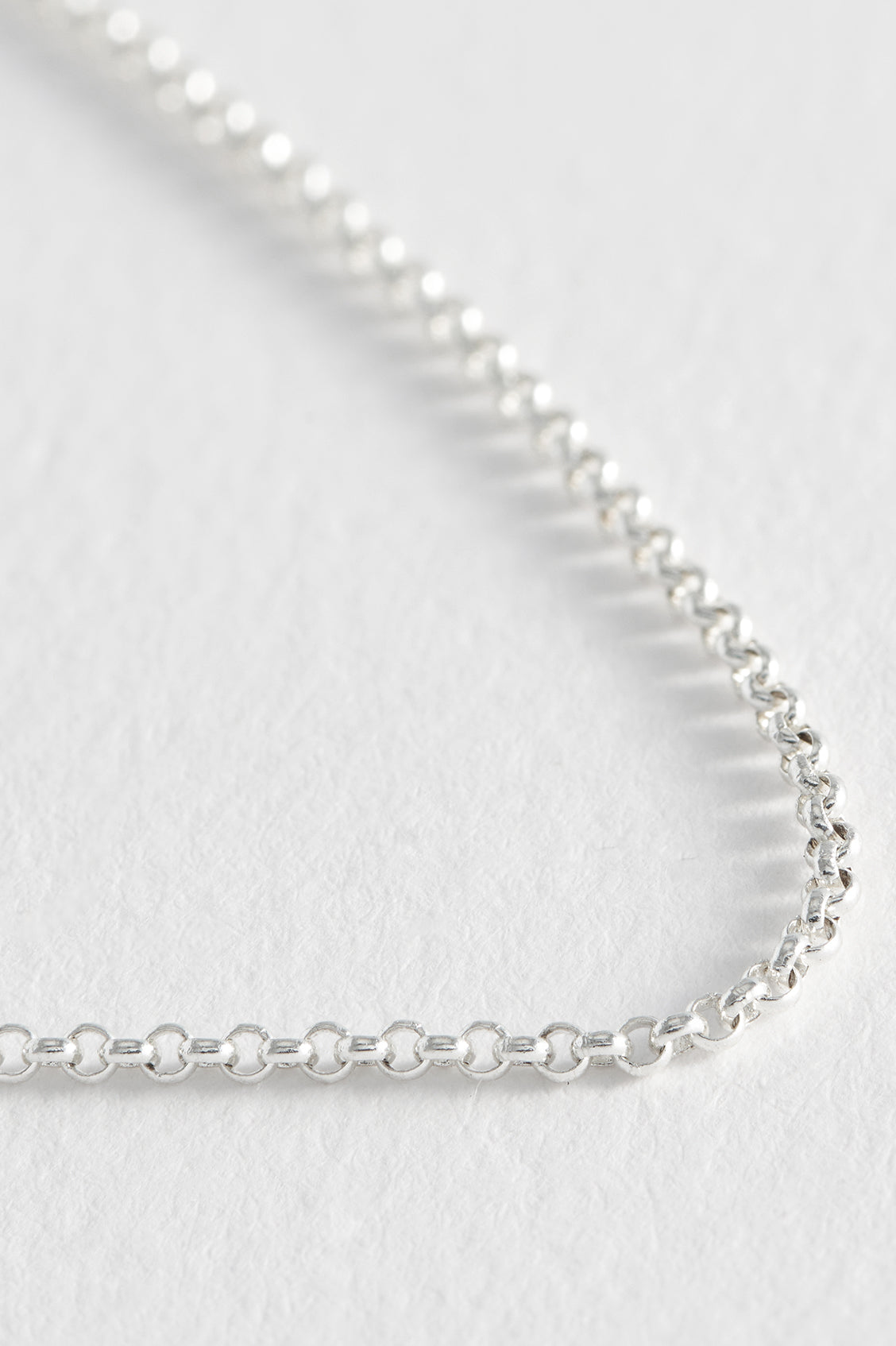 Sterling Silver Plated Belcher Chain Necklace Eb5283S - Elegant Layering Jewelry for Women, Perfect for Daily Wear, Parties & Gifts