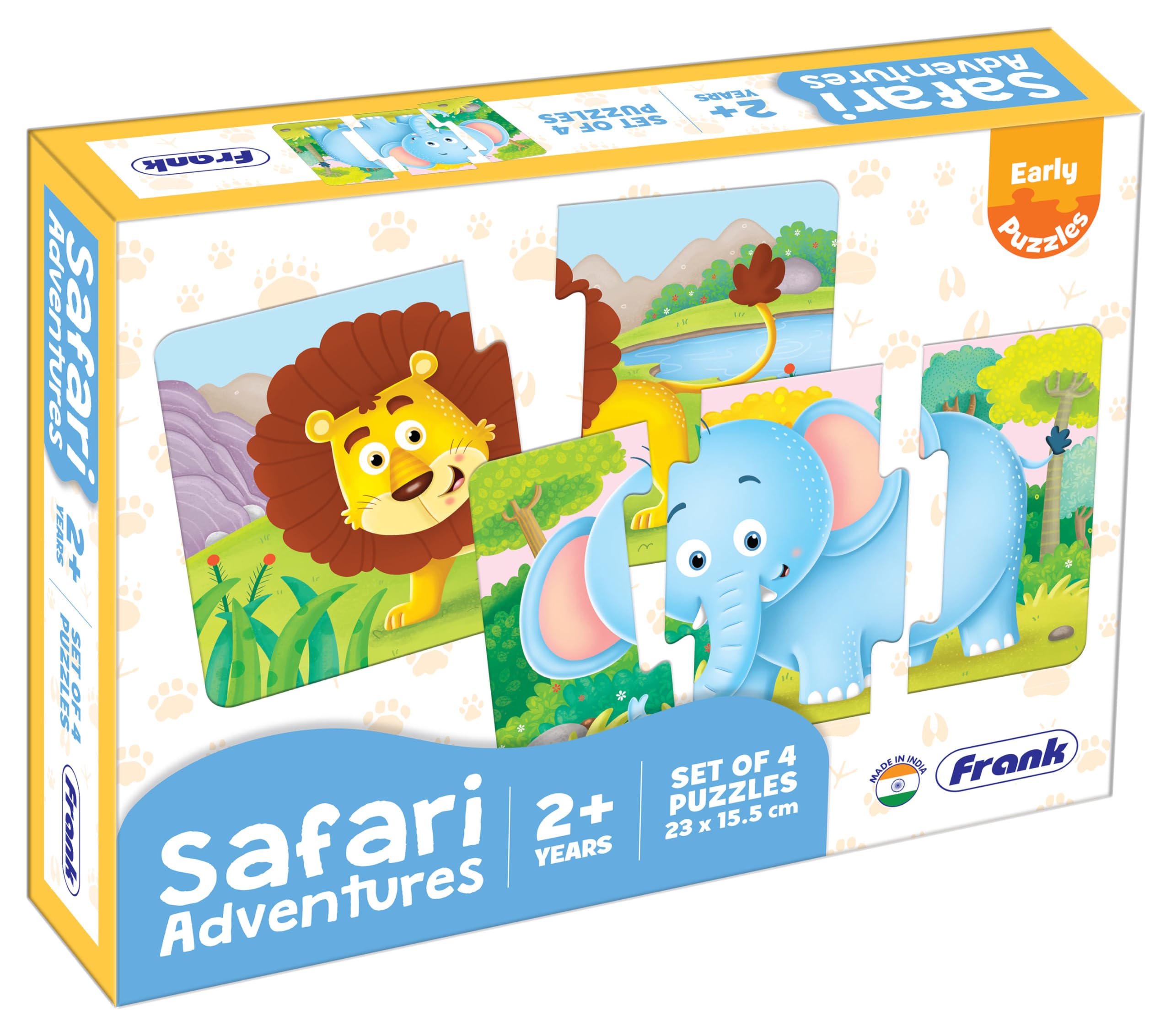 Frank Safari Puzzle Set for Kids - Early Learning Educational Toys for Ages 2+ | Playtime & Travel Fun