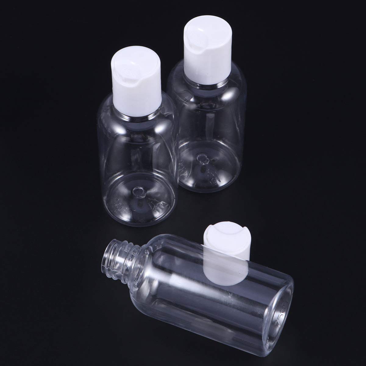 24pcs Minkissy Travel Bottles Set - Refillable Empty Lotion & Toiletry Containers for Makeup, Soap Dispenser, Sample Bottles (White, Travel Size with Qianqiu Cover) - Perfect for Air Travel, Gym, Camping & Hotel Toiletries