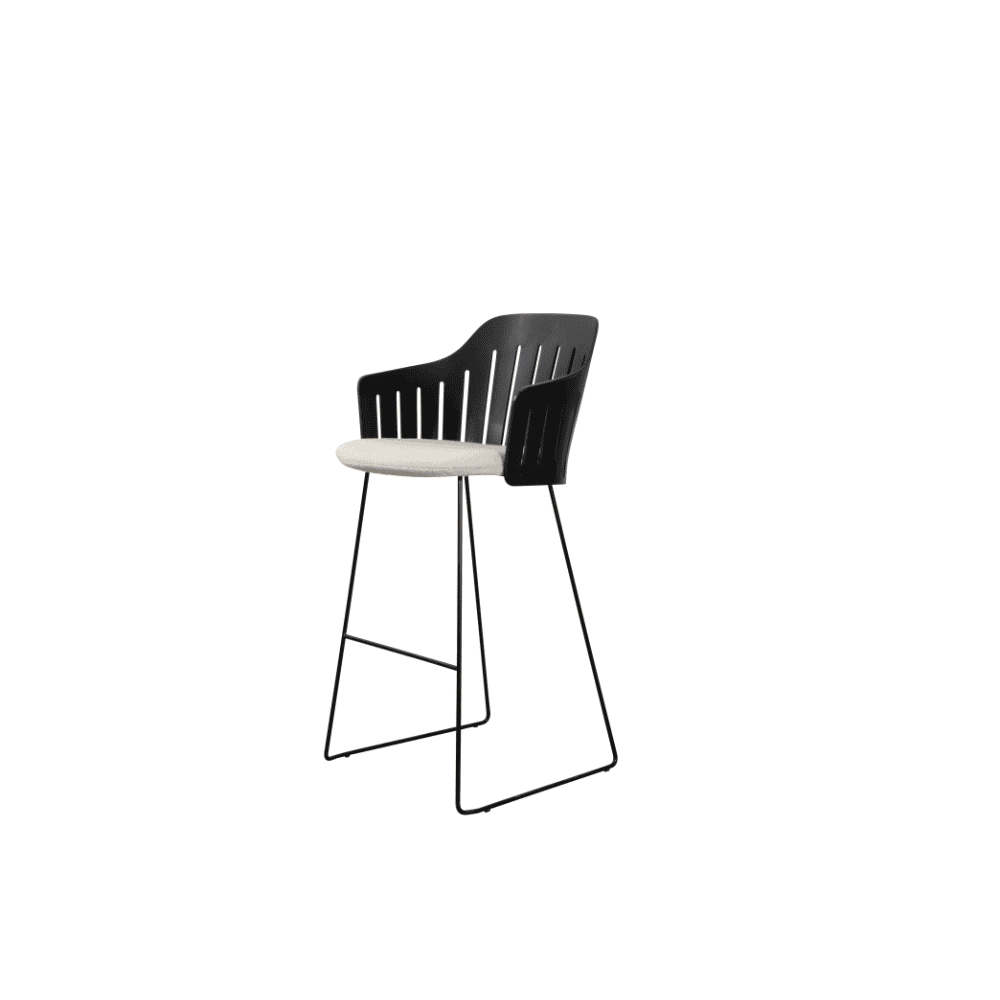 Premium Outdoor Bar Stool - Heavy Duty Patio Bar Chair with Backrest, Weather-Resistant & Comfortable for Garden, Deck, Poolside & Outdoor Dining