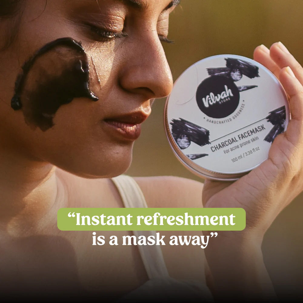 Best Activated Charcoal Face Mask for Deep Cleansing & Pore Minimizing - Detoxifying & Oil Control for Acne-Prone Skin - Perfect for Daily Skincare & Spa Nights