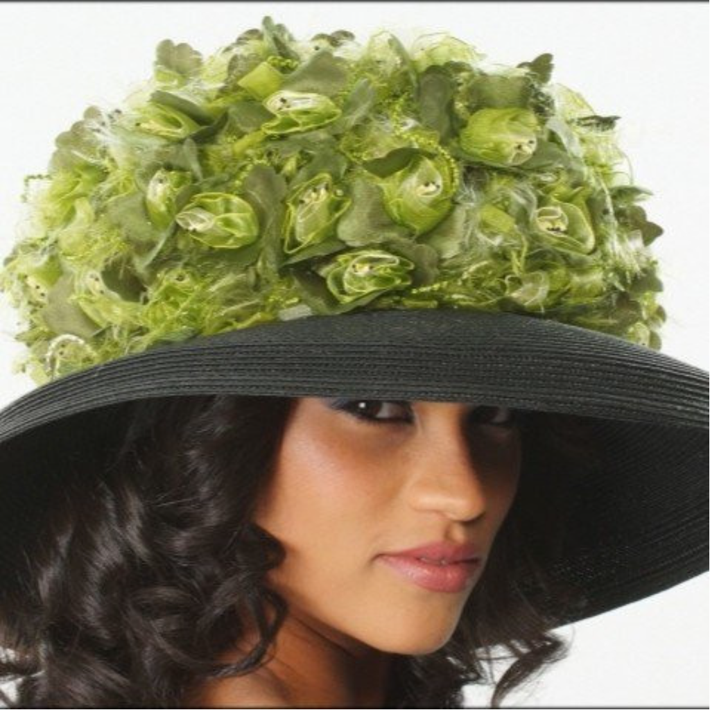 Elegant Light Green Small Floral Church Hat for Women - Perfect for Weddings, Easter, Sunday Services & Special Occasions