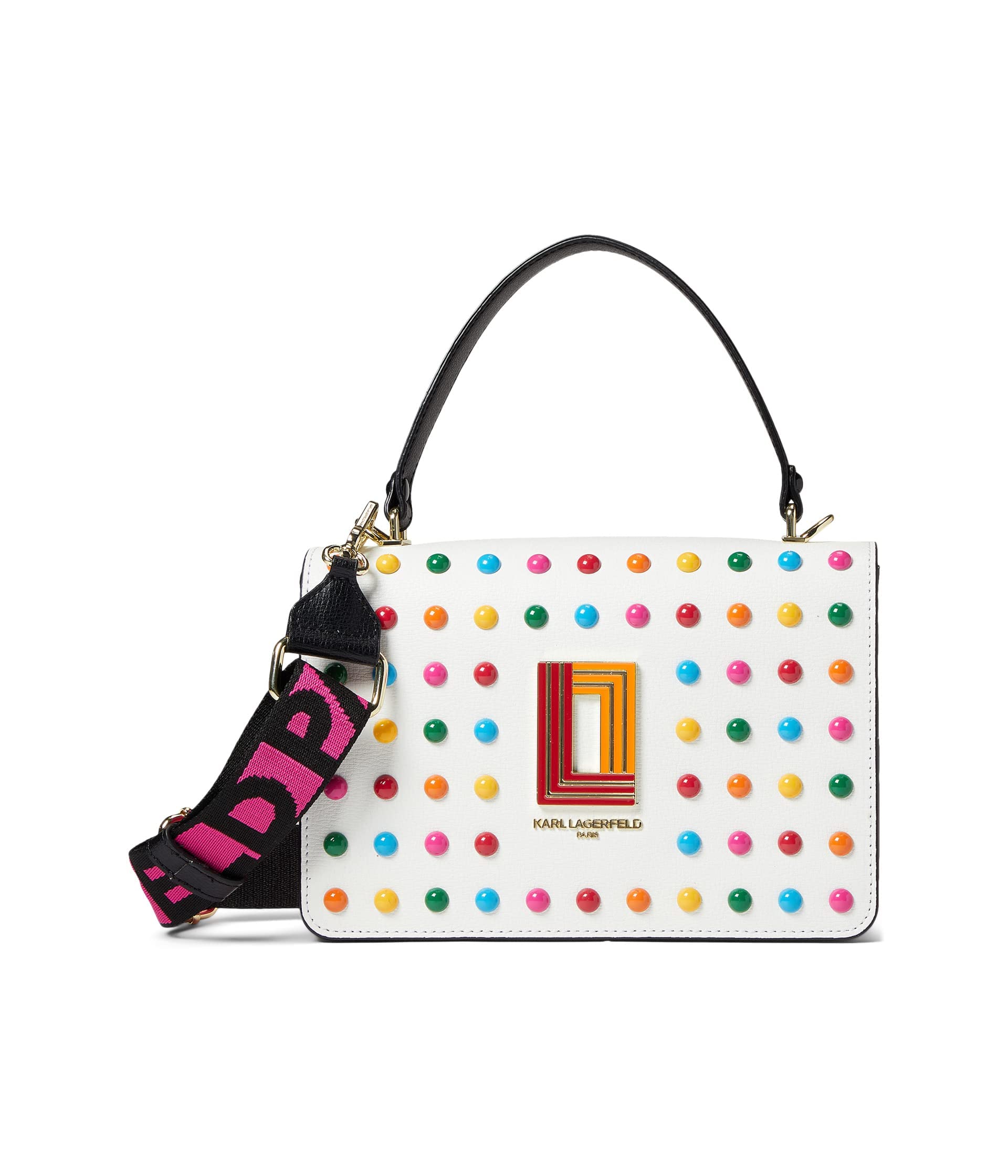 KARL LAGERFELD Paris Simone Studded Crossbody Bag for Women - Perfect for Evening & Travel