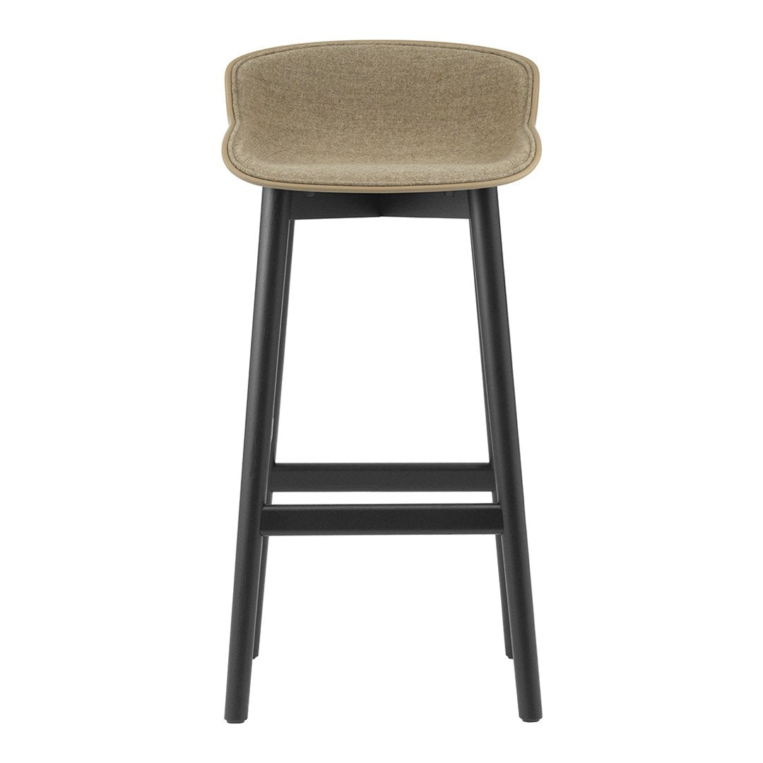 Premium Hyg Bar Stool with Comfortable Front Upholstery & Sturdy Wood Base - Perfect for Home Bars, Kitchen Islands & Modern Dining Areas