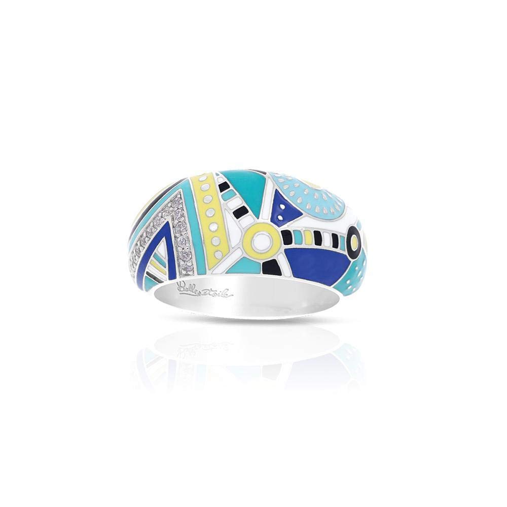 Belle Etoile Nairobi Turquoise Ring - Size 6 | Handmade Sterling Silver Jewelry for Women | Perfect for Boho Chic, Casual & Formal Occasions