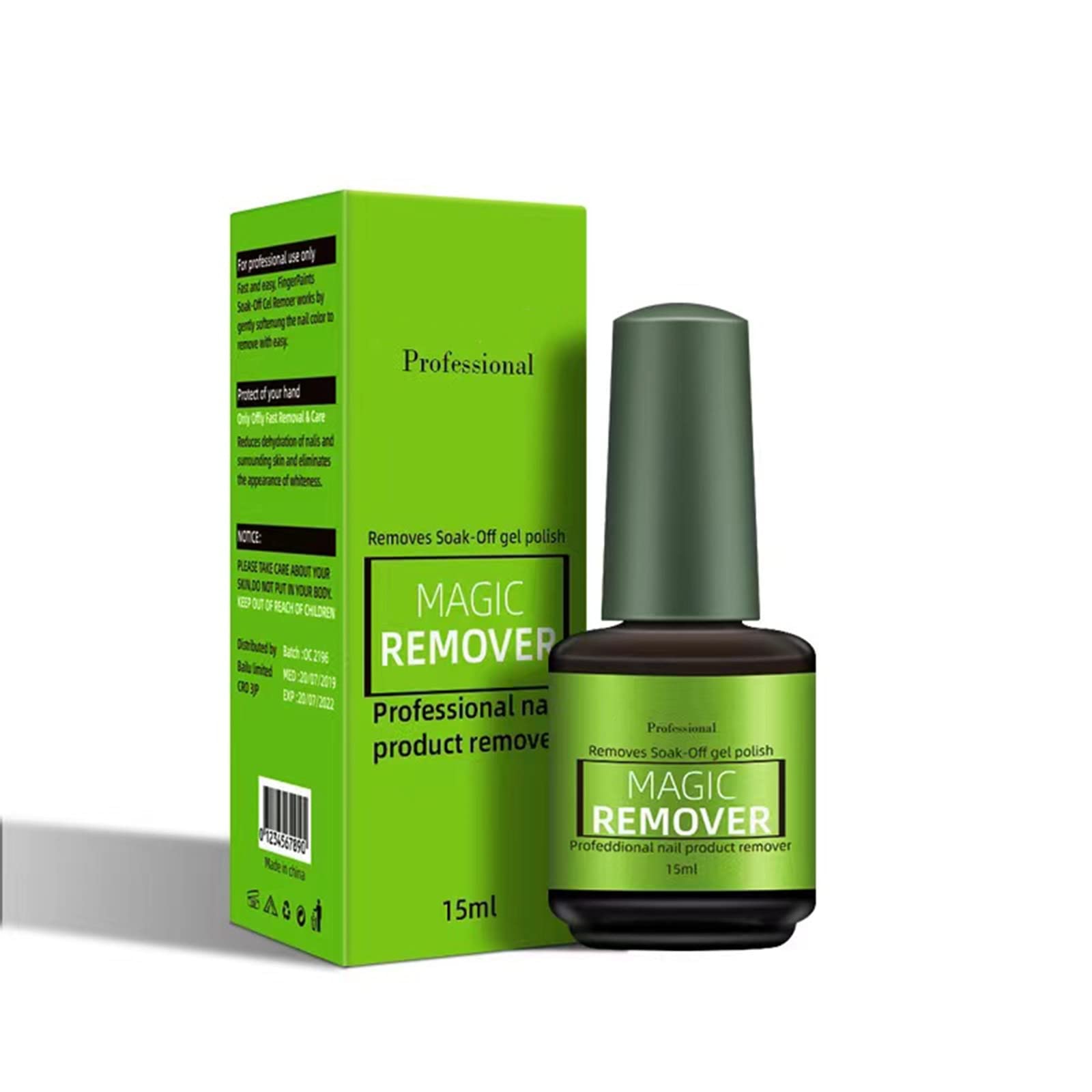 Gel Nail Polish Remover - Fast Acting Magic Gel Polish Remover - Removes Gel Polish in 2-5 Minutes (15ml) - Perfect for At-Home Manicures & Salon Professionals